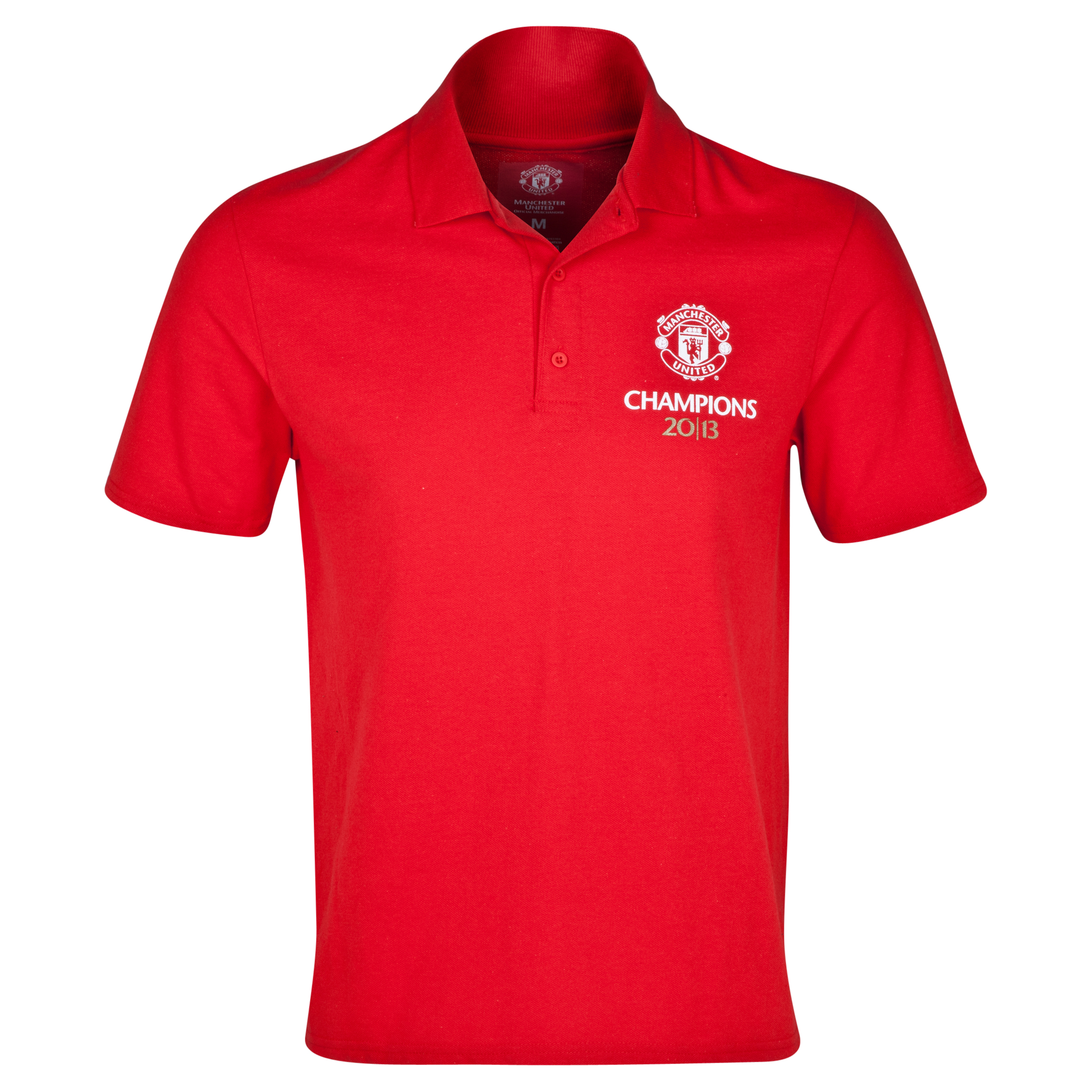 Manchester United 20 Times League Champions Polo - Mens Red