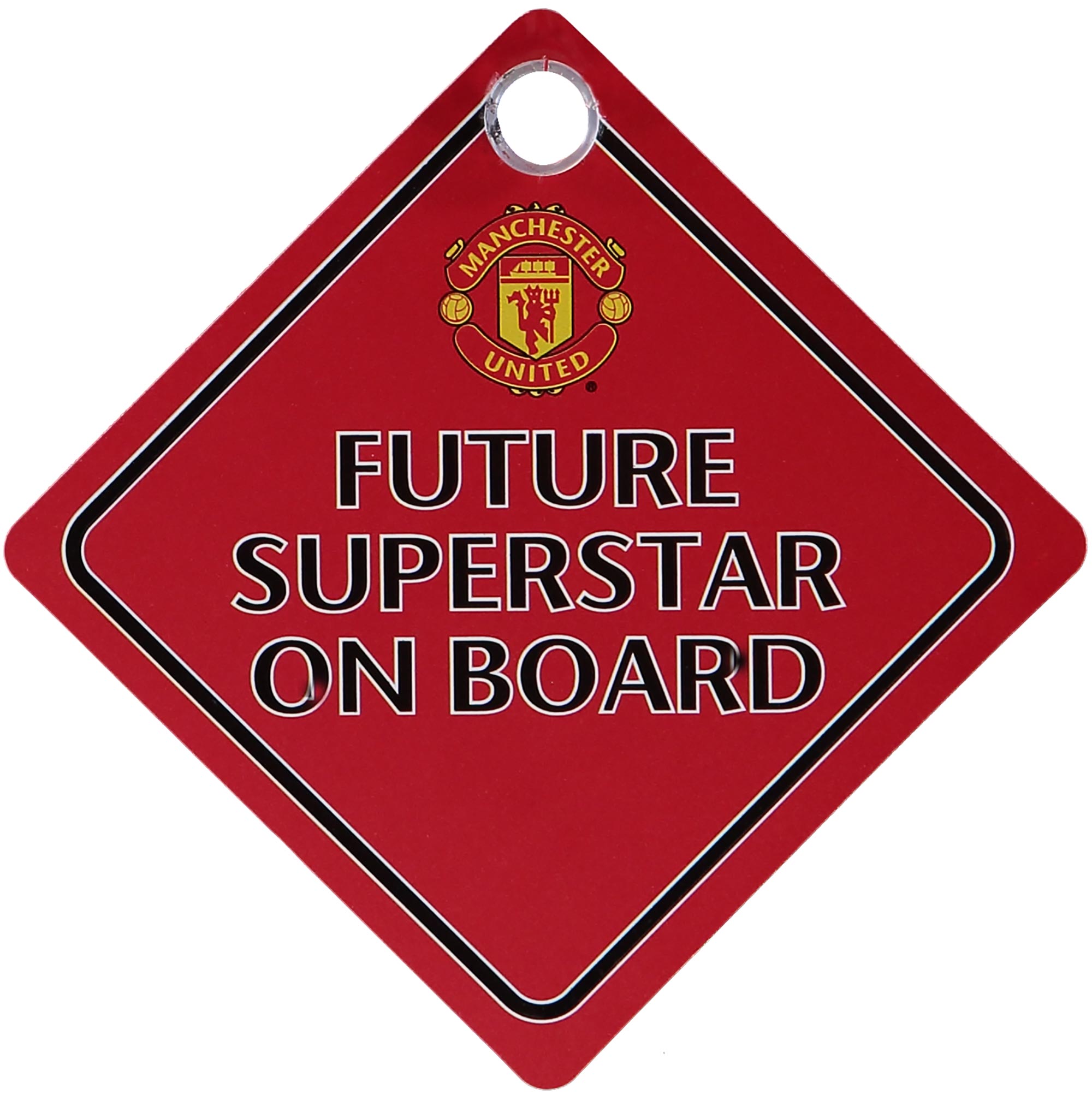 Club Branded Manchester United Car Future Superstar On Board Hanger