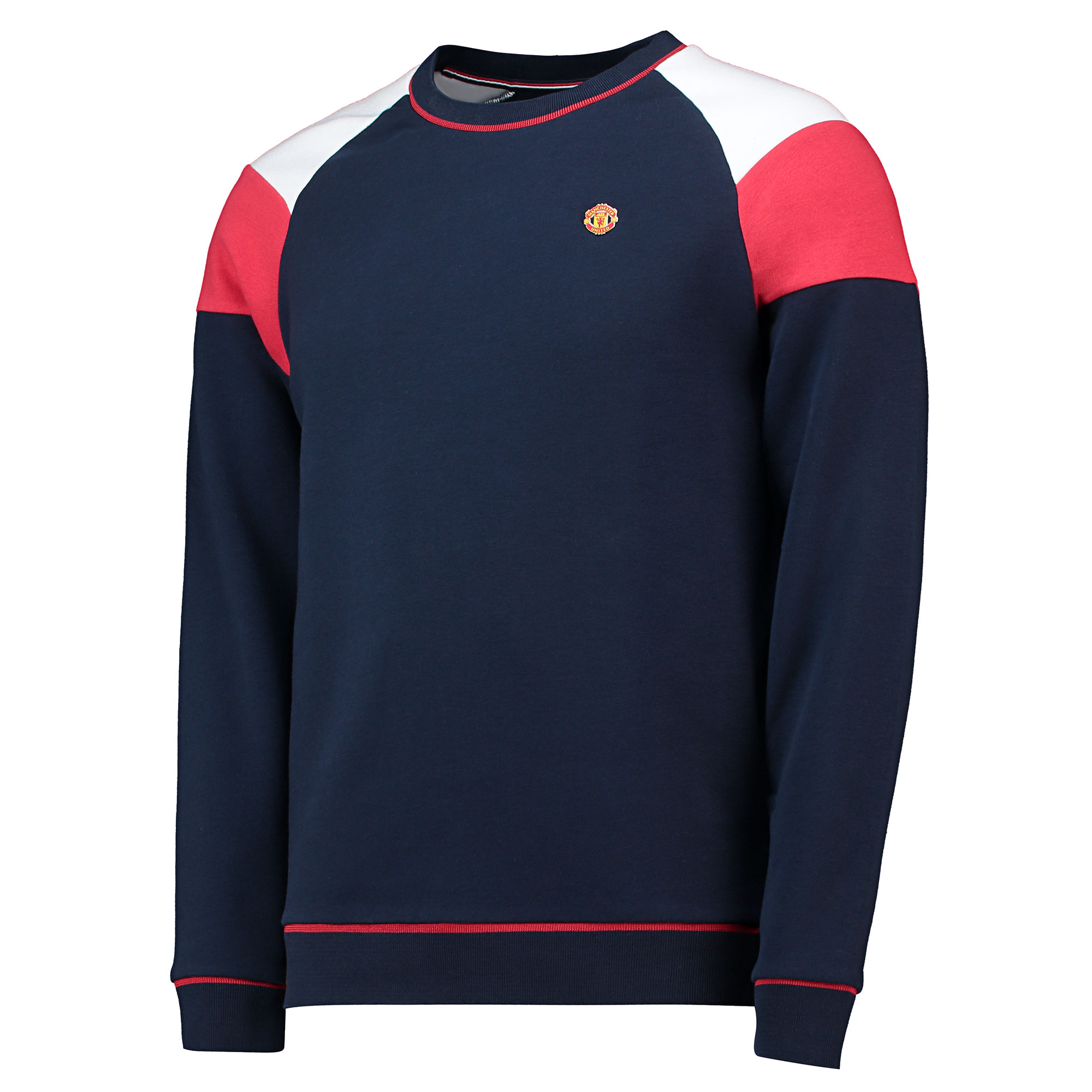 Sweat Manchester United Retro Sports Colourblock - Marine - Hommes