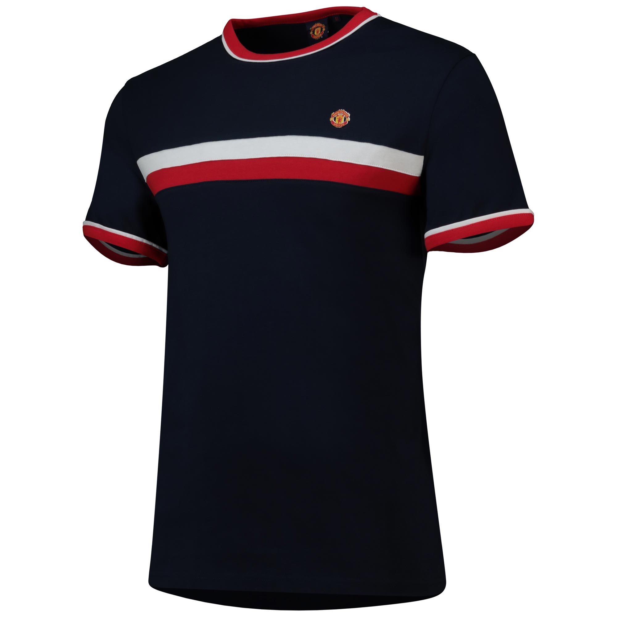 T-Shirt Manchester United Retro Sports Classic Tipped - Marine - Hommes