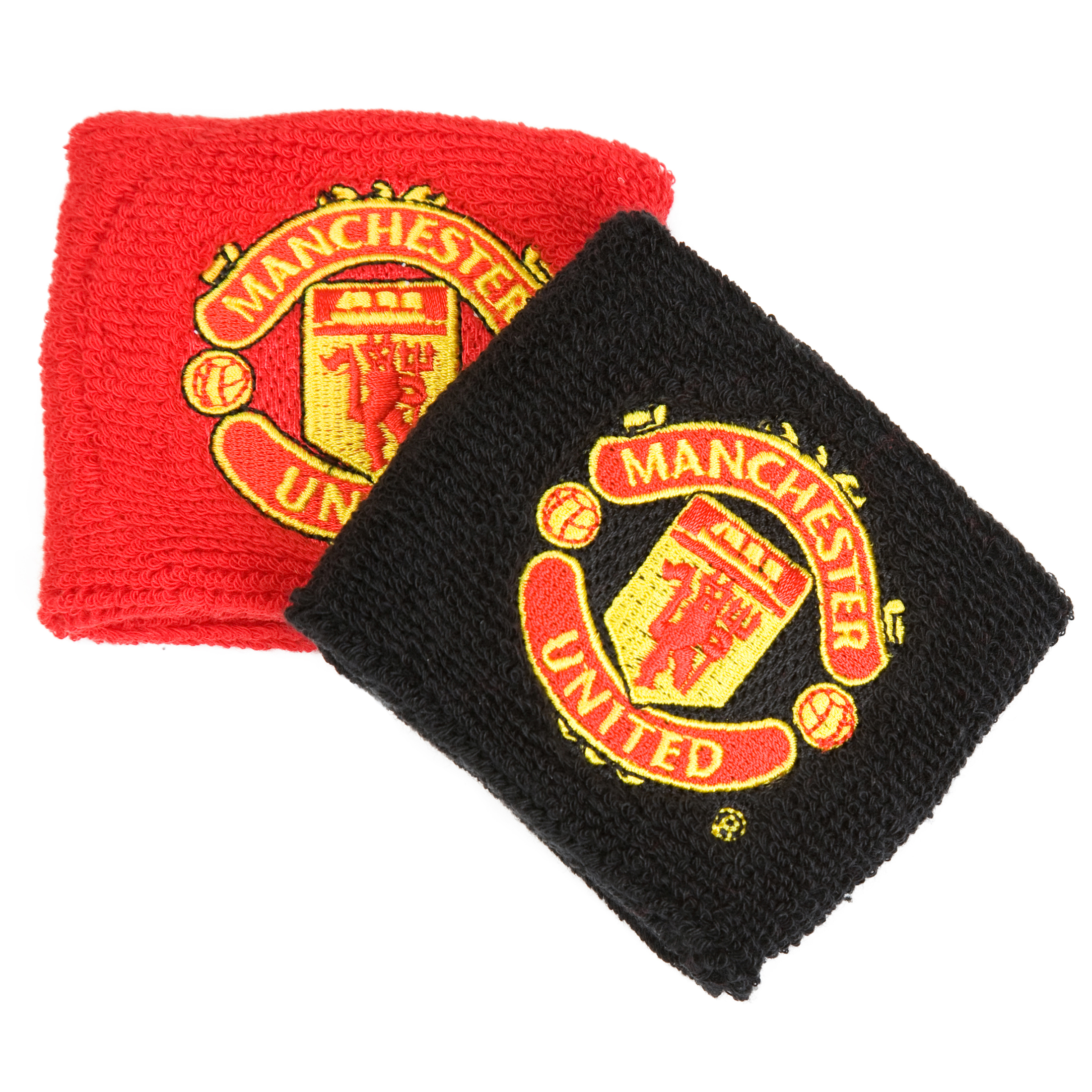 Manchester United Rubber Crest Wristband - Red/Black