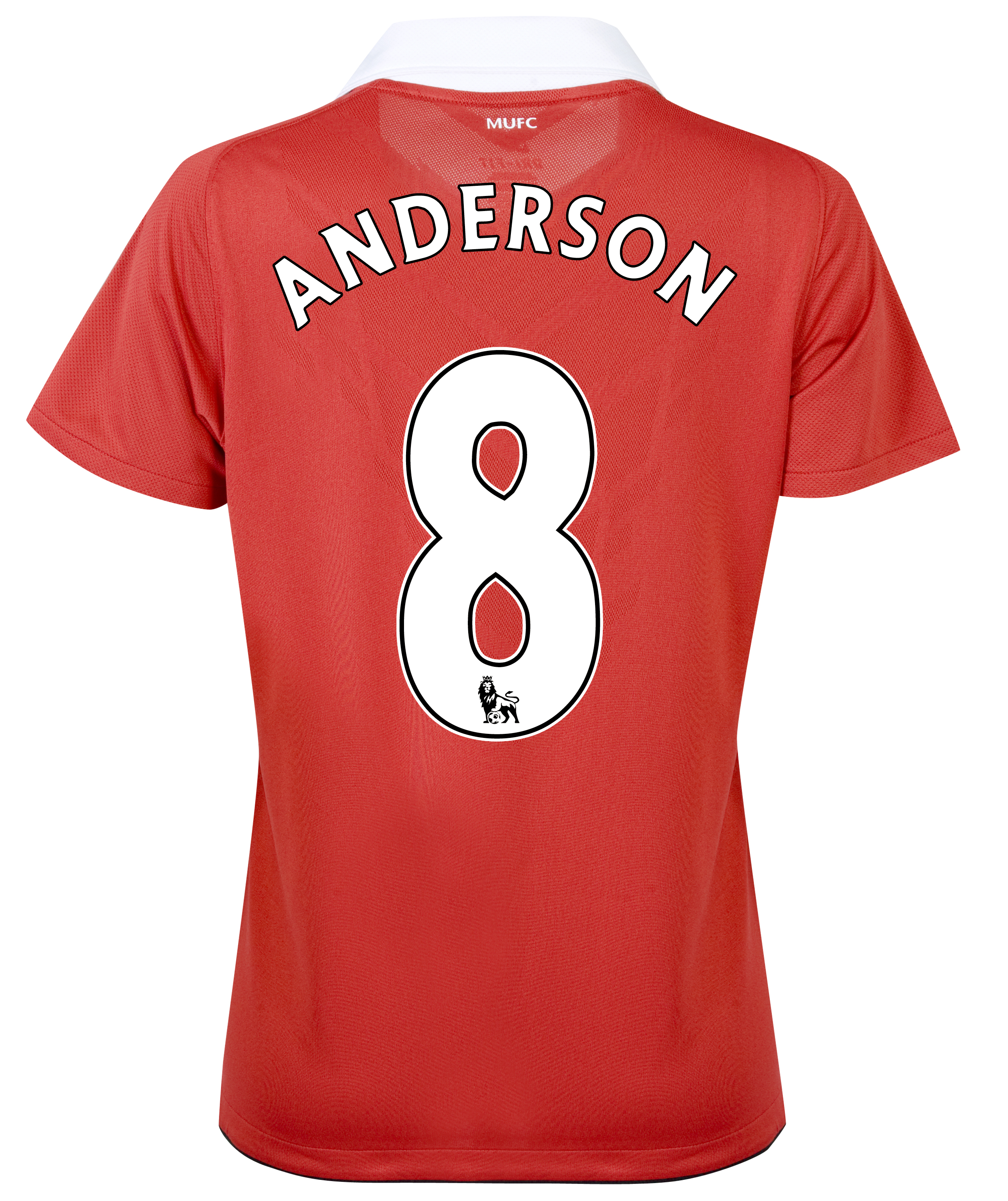 Manchester United Home Shirt 2010-11 with Anderson 8 Printing - Womens