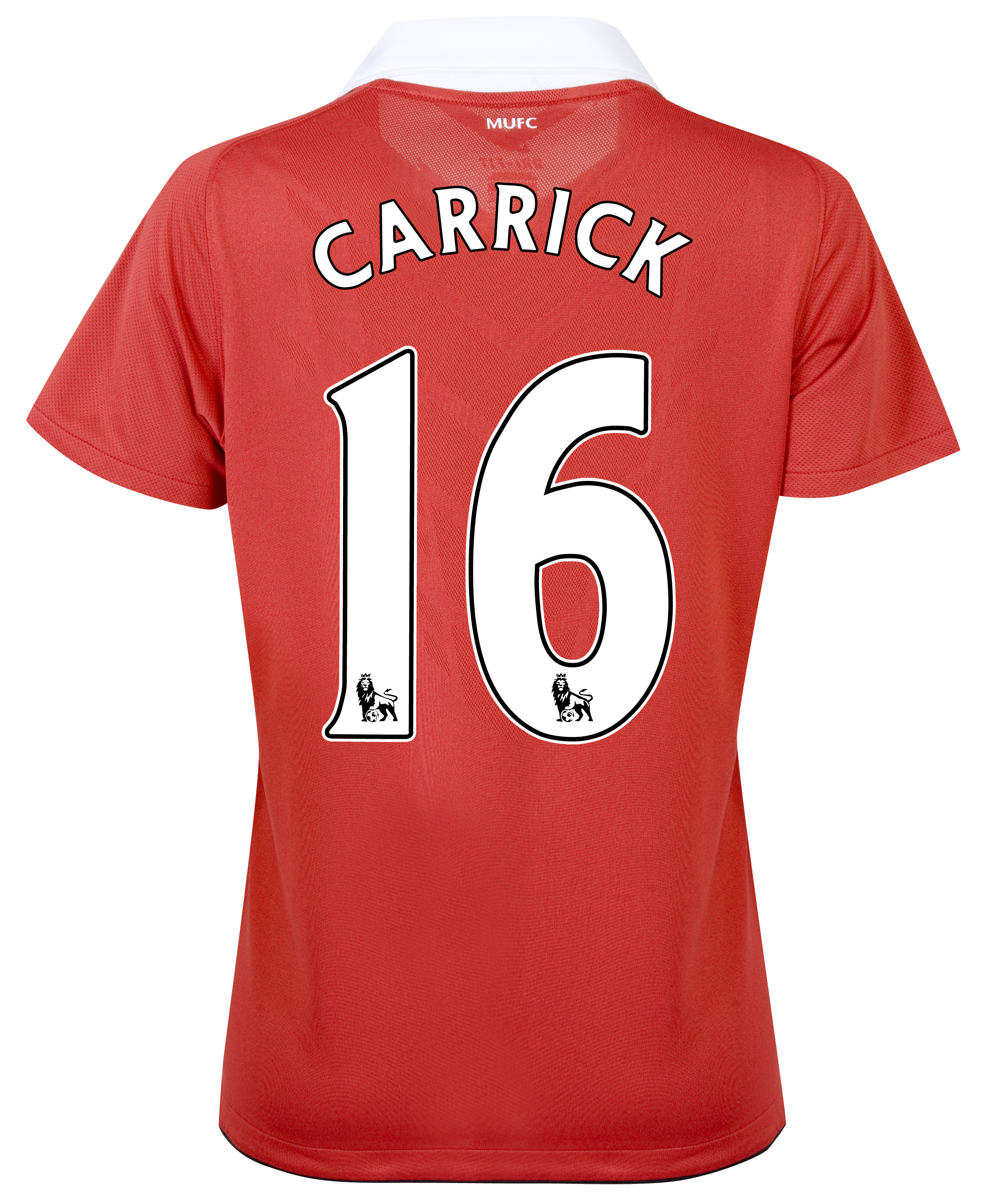 Manchester United Home Shirt 2010/11 with Carrick 16 Printing - Womens.