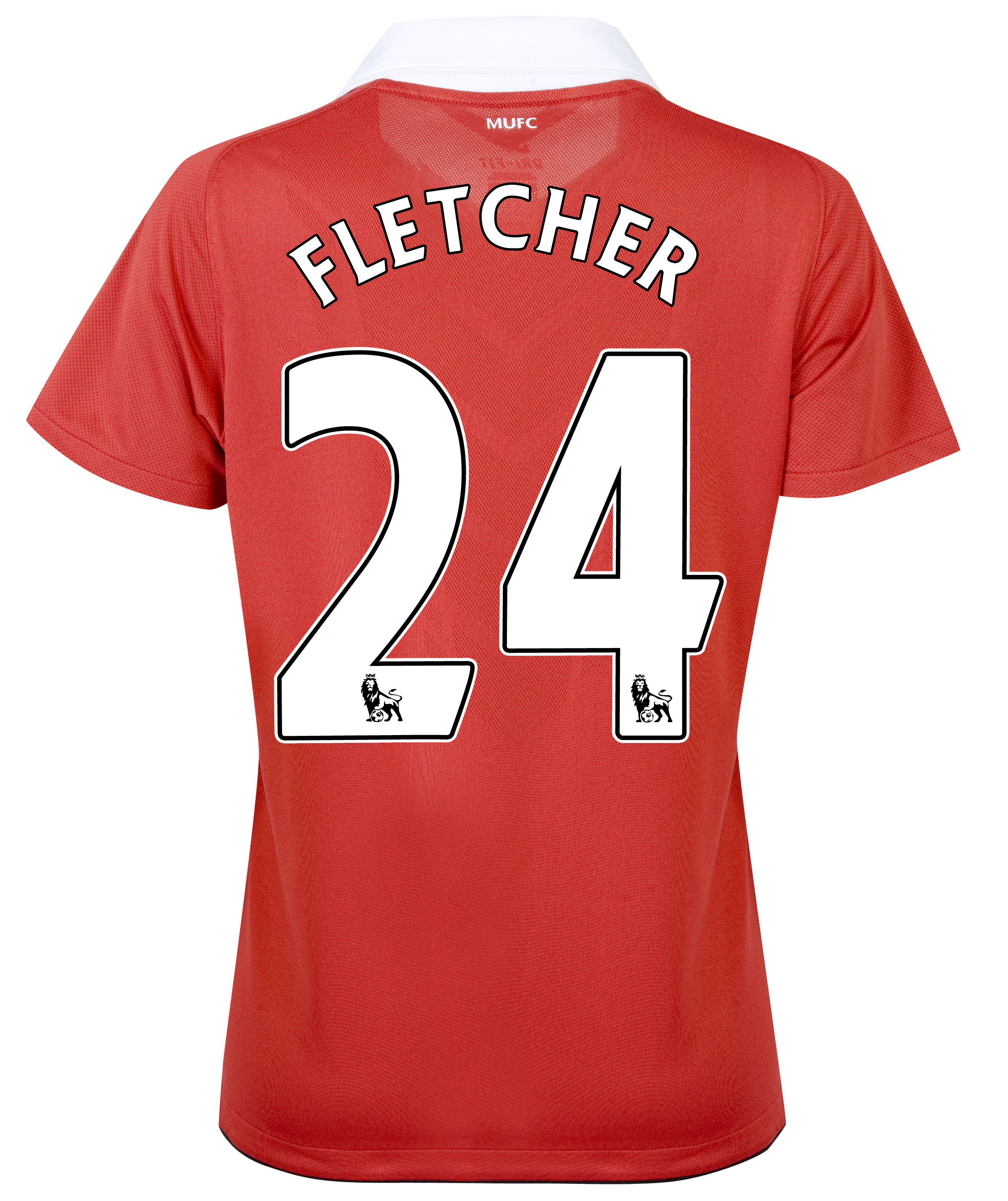 Manchester United Home Shirt 2010/11 With Fletcher 24 Printing - Womens.