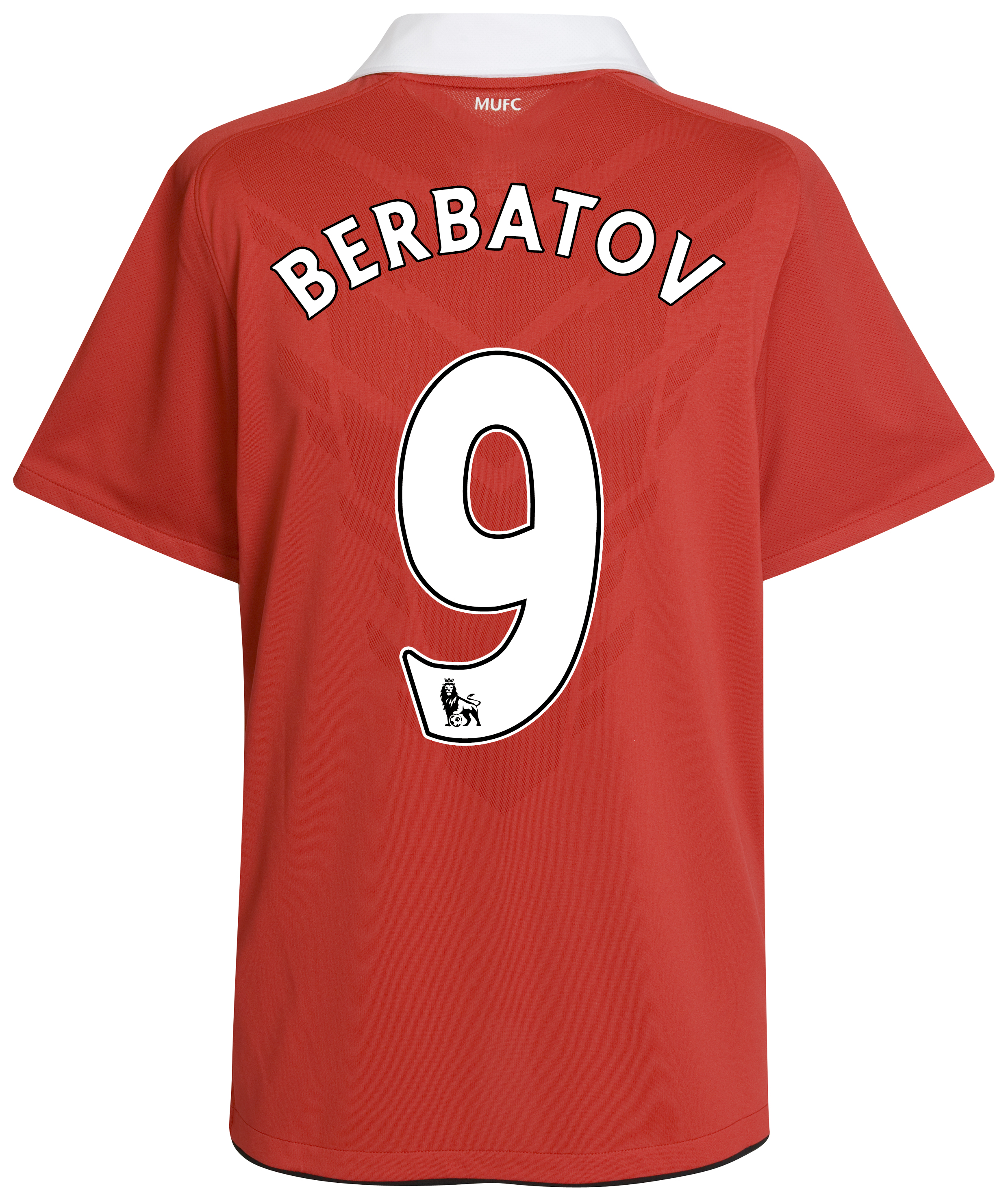 Manchester United Home Shirt 2010-11 with Berbatov 9 Printing - Kids