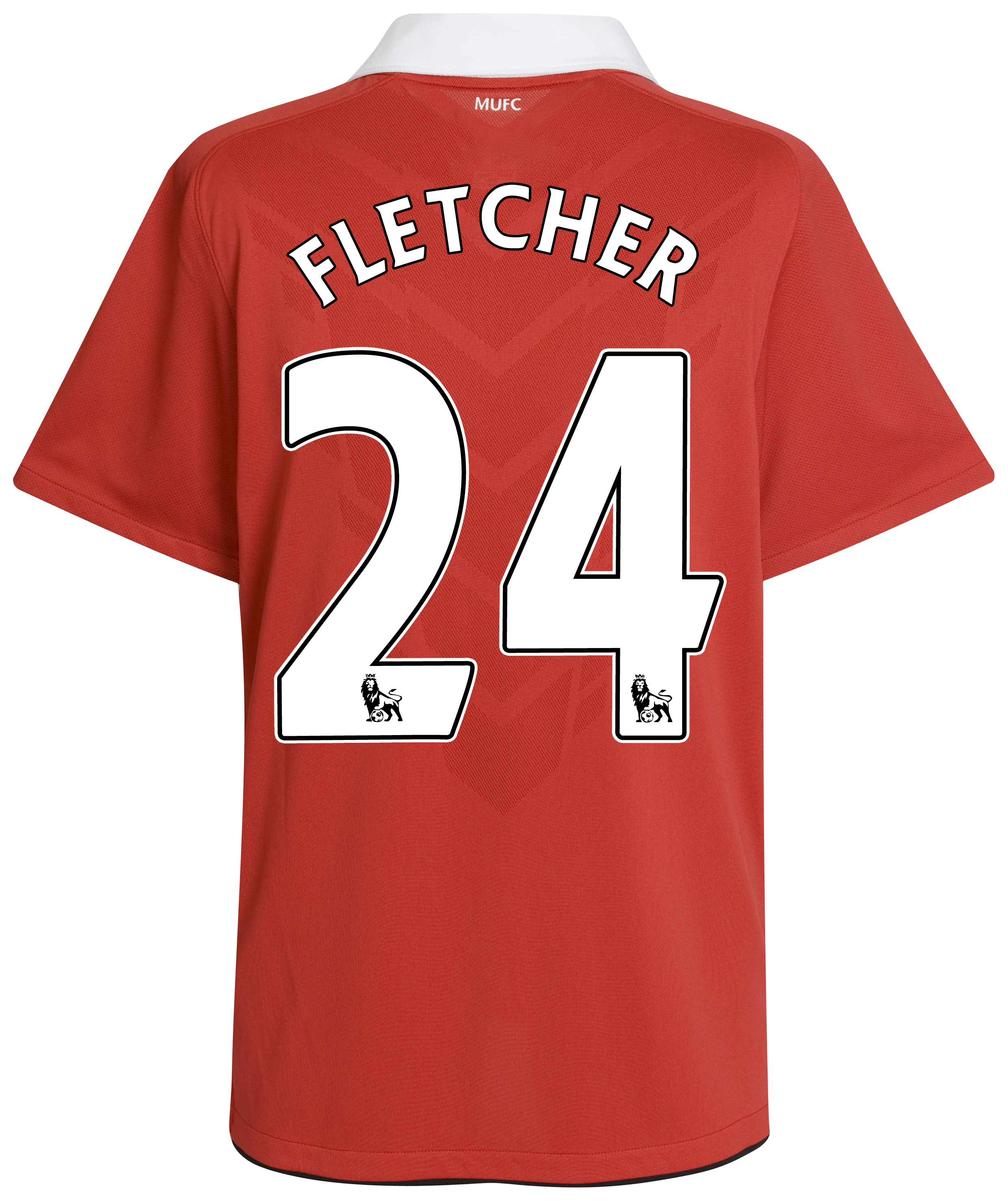 Manchester United Home Shirt 2010/11 with Fletcher 24 Printing - Kids.