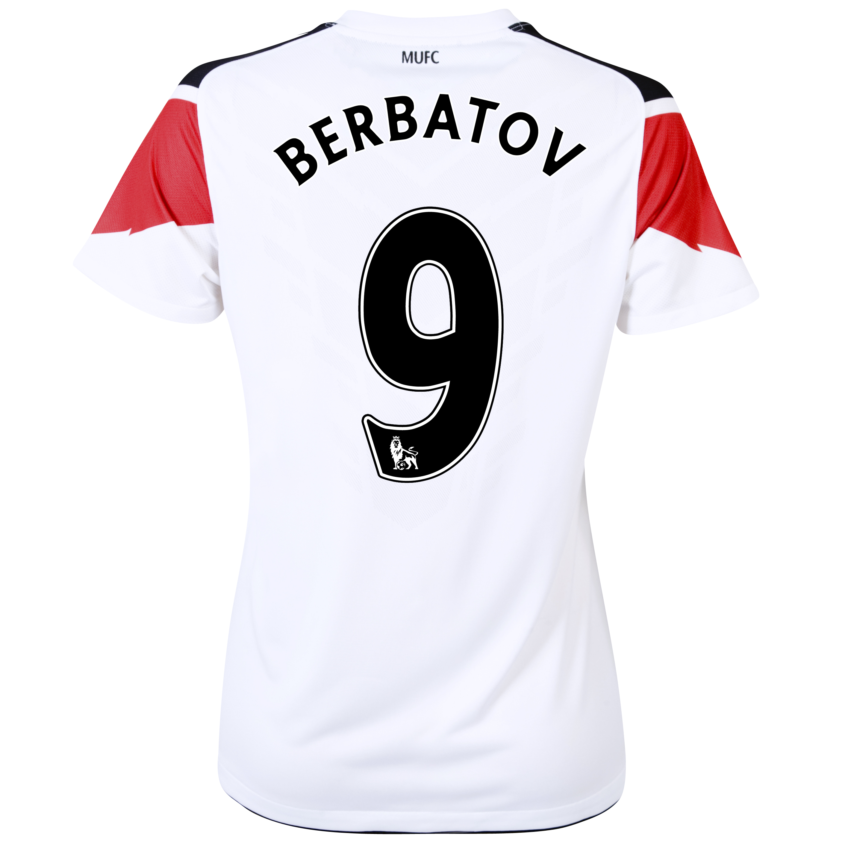 Manchester United Away Shirt 2010/11 with Berbatov 9 printing - Womens