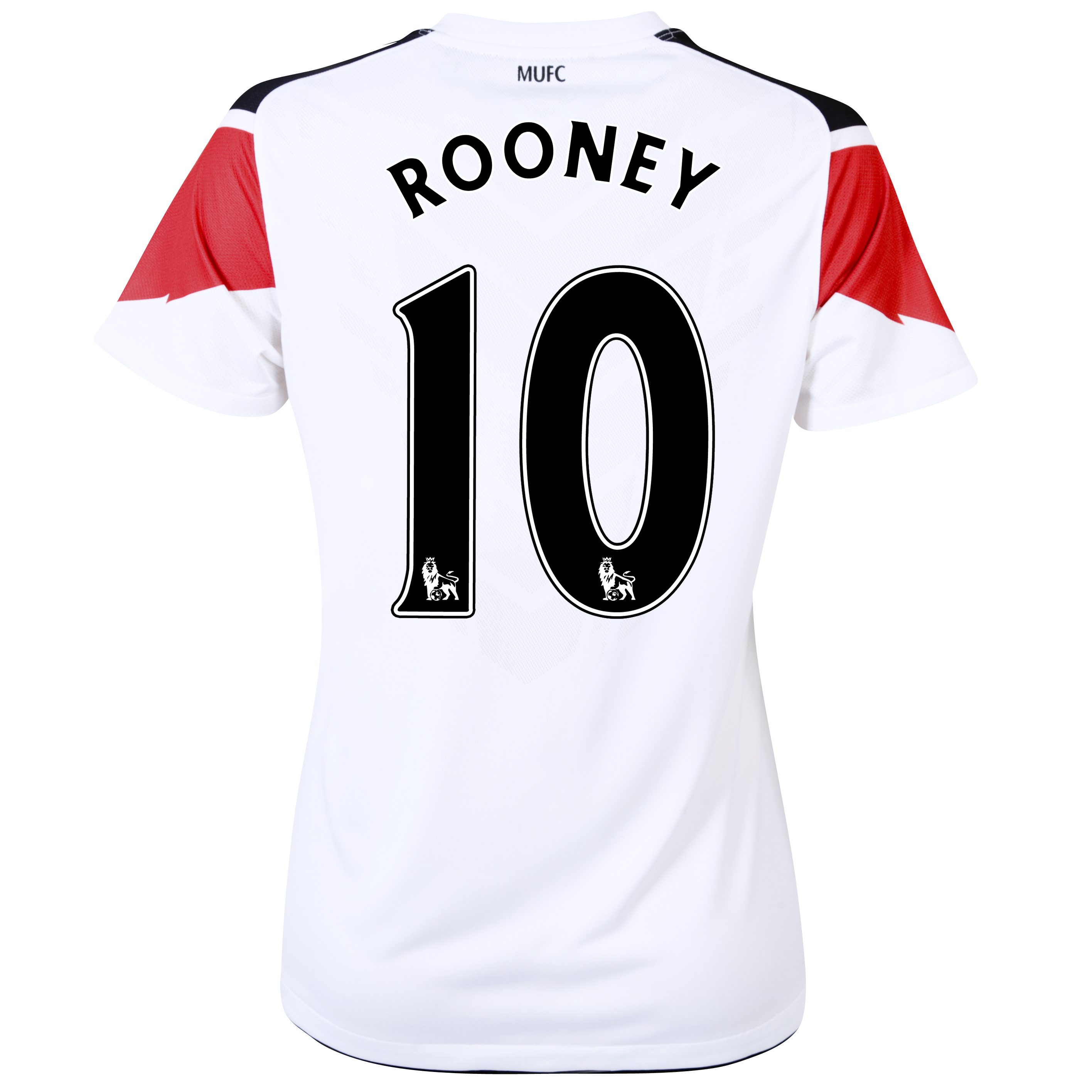 Manchester United Away Shirt 2010/11 with Rooney 10 printing - Womens