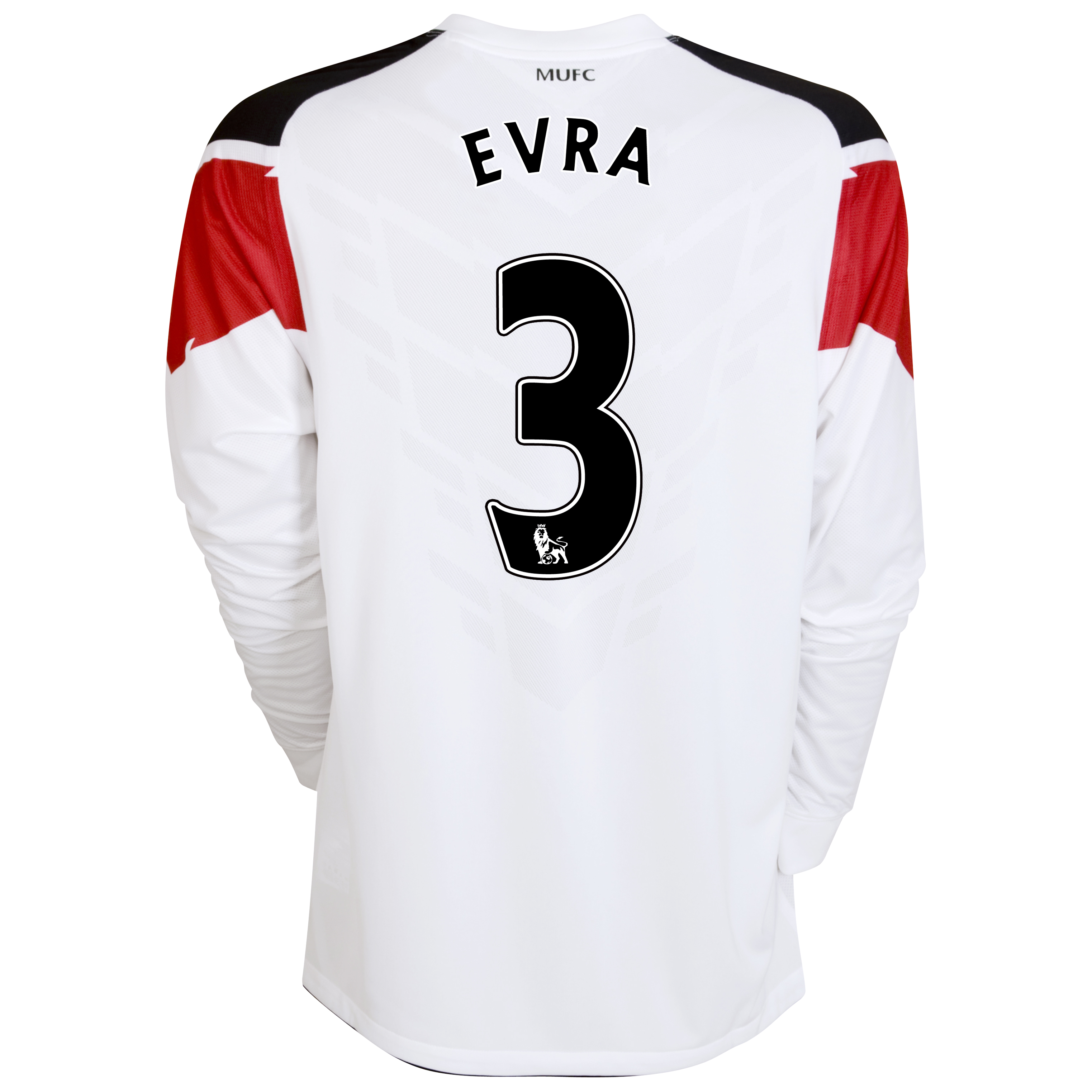 Manchester United Away Shirt 2010/11 with Evra 3 printing - Long Sleeved - Kids.