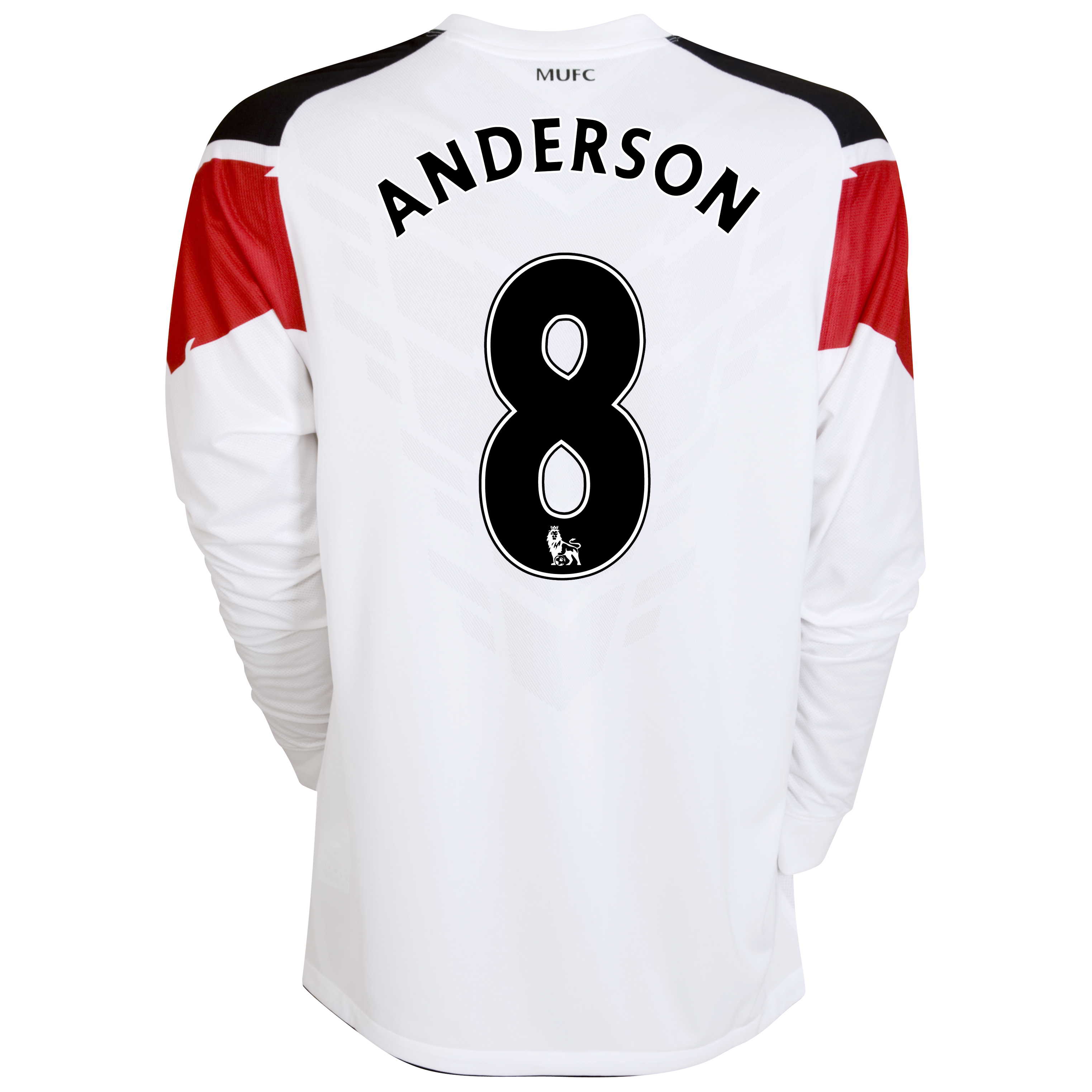Manchester United Away Shirt 2010/11 with Anderson 8 printing - Long Sleeved - Kids.