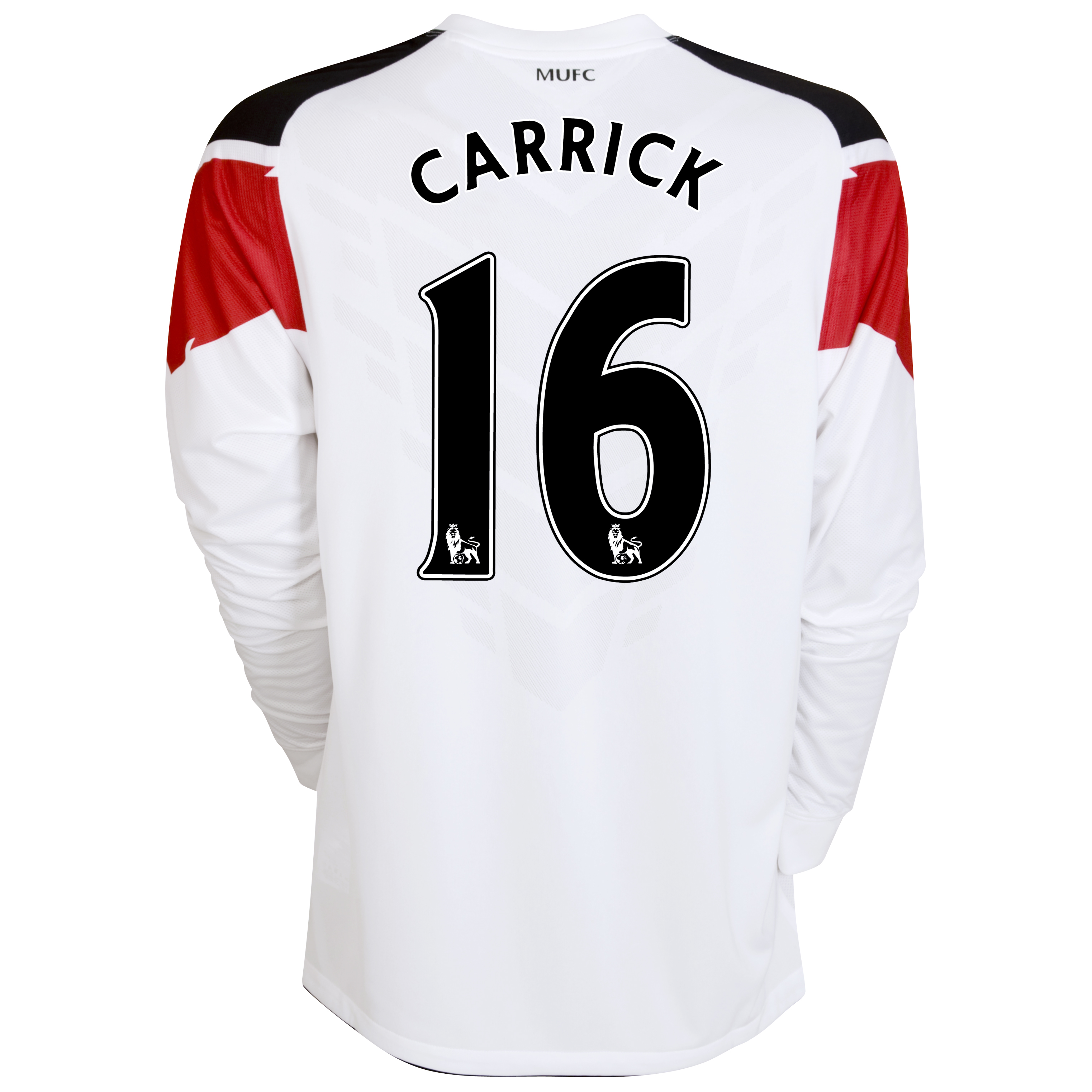 Manchester United Away Shirt 2010/11 with Carrick 16 printing - Long Sleeved - Kids.