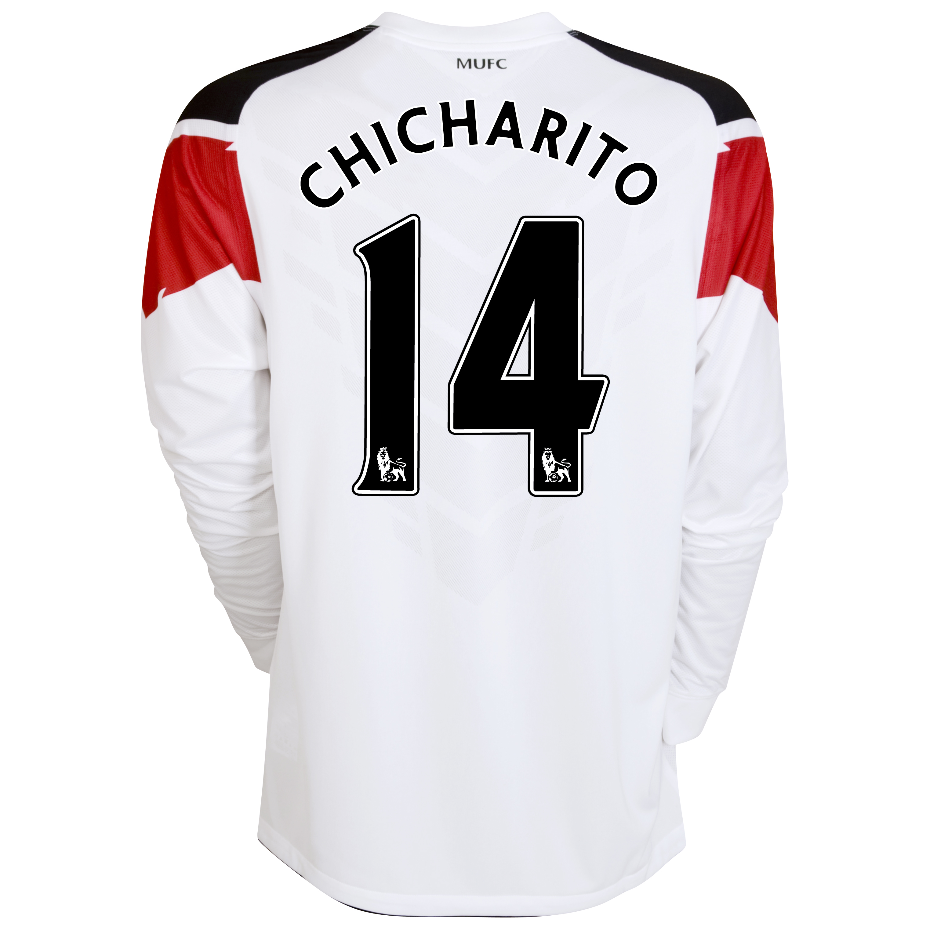 Manchester United Away Shirt 2010/11 with Chicharito 14 printing - Long Sleeved - Kids