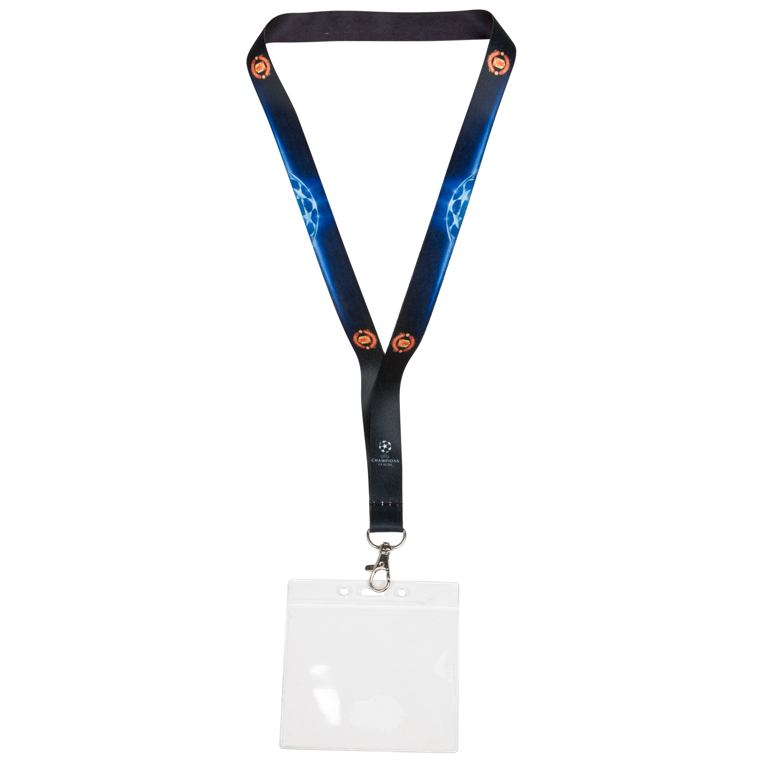Manchester United Champions League Lanyard Ticket Holder - Black