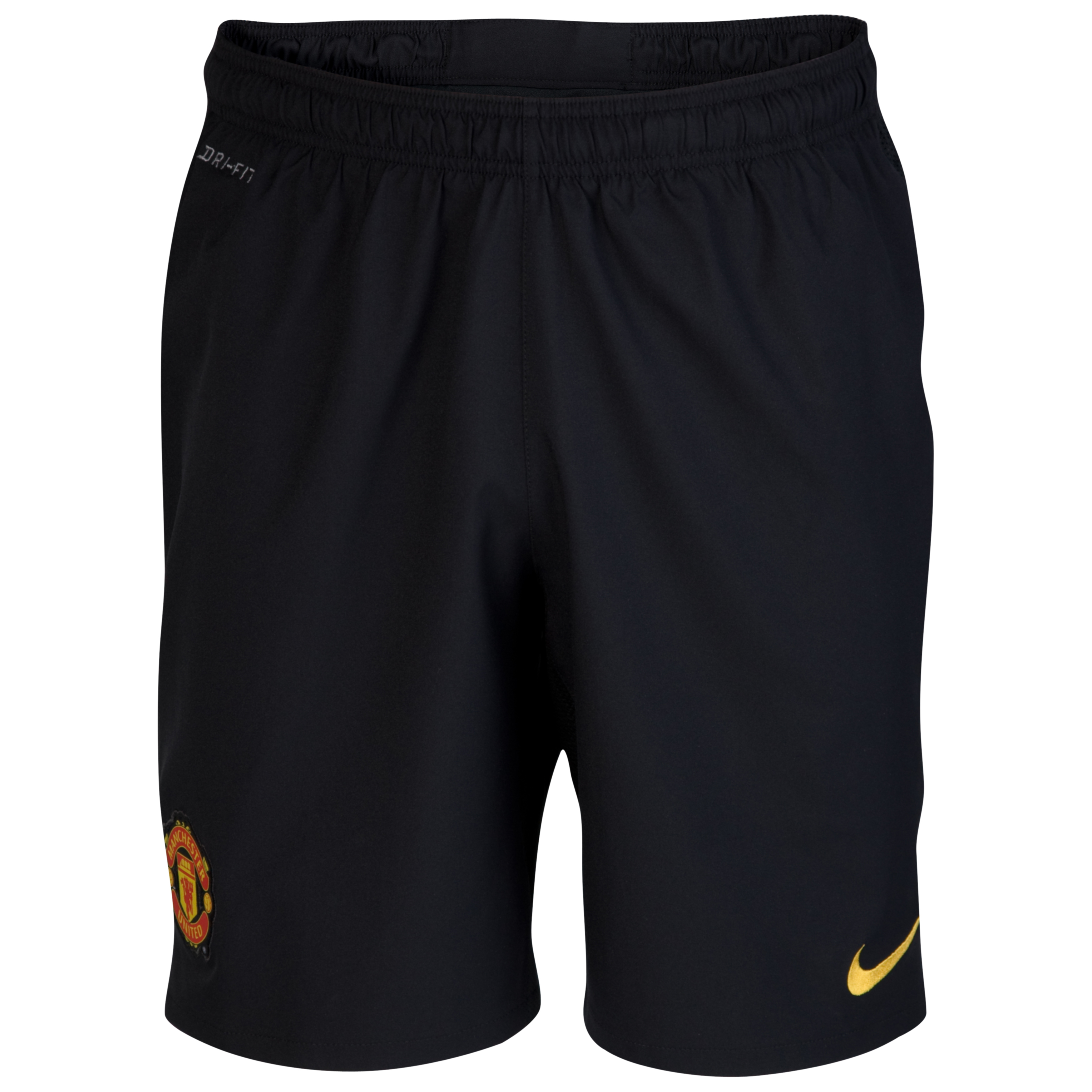 Manchester United Change Goalkeeper Shorts 2011/12 - Black/Varsity Maize.