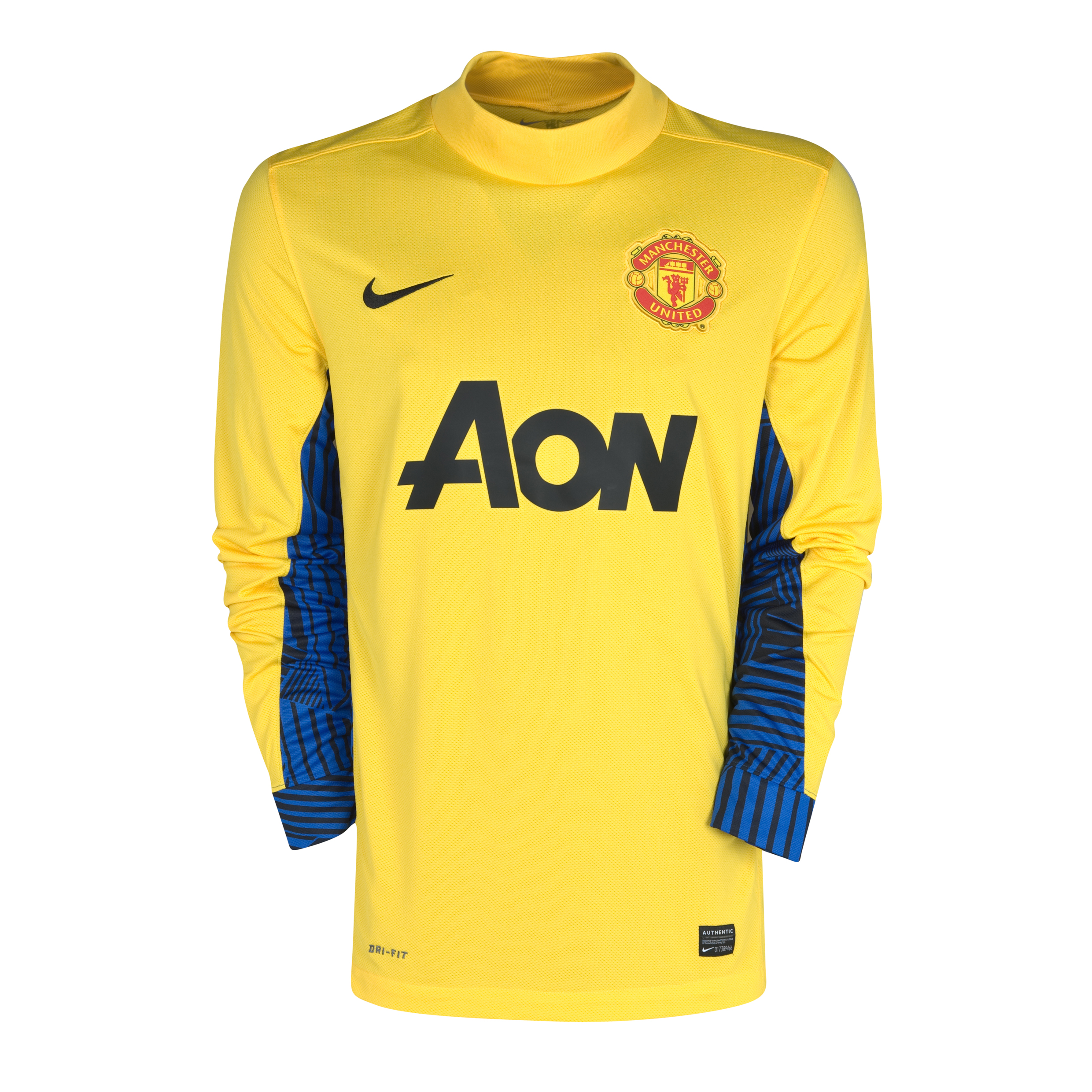 Buy Manchester United Change Goalkeeper Kit 11/12 Varsity Maize/Treasure Blue/Black