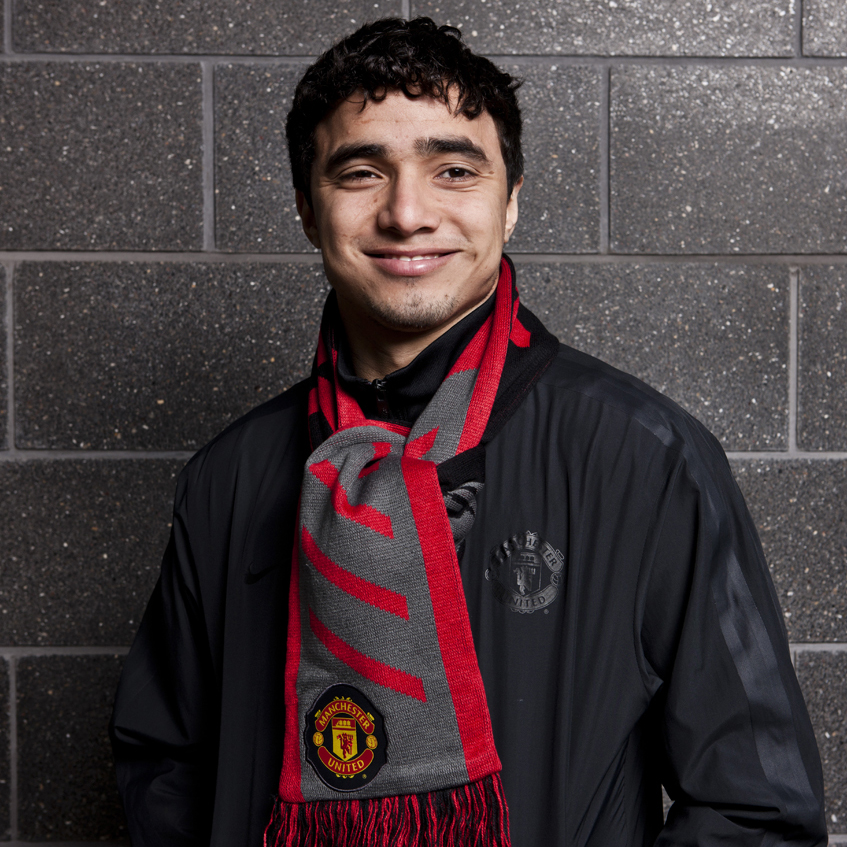 Manchester United Football Scarf - Red/Black/Grey.