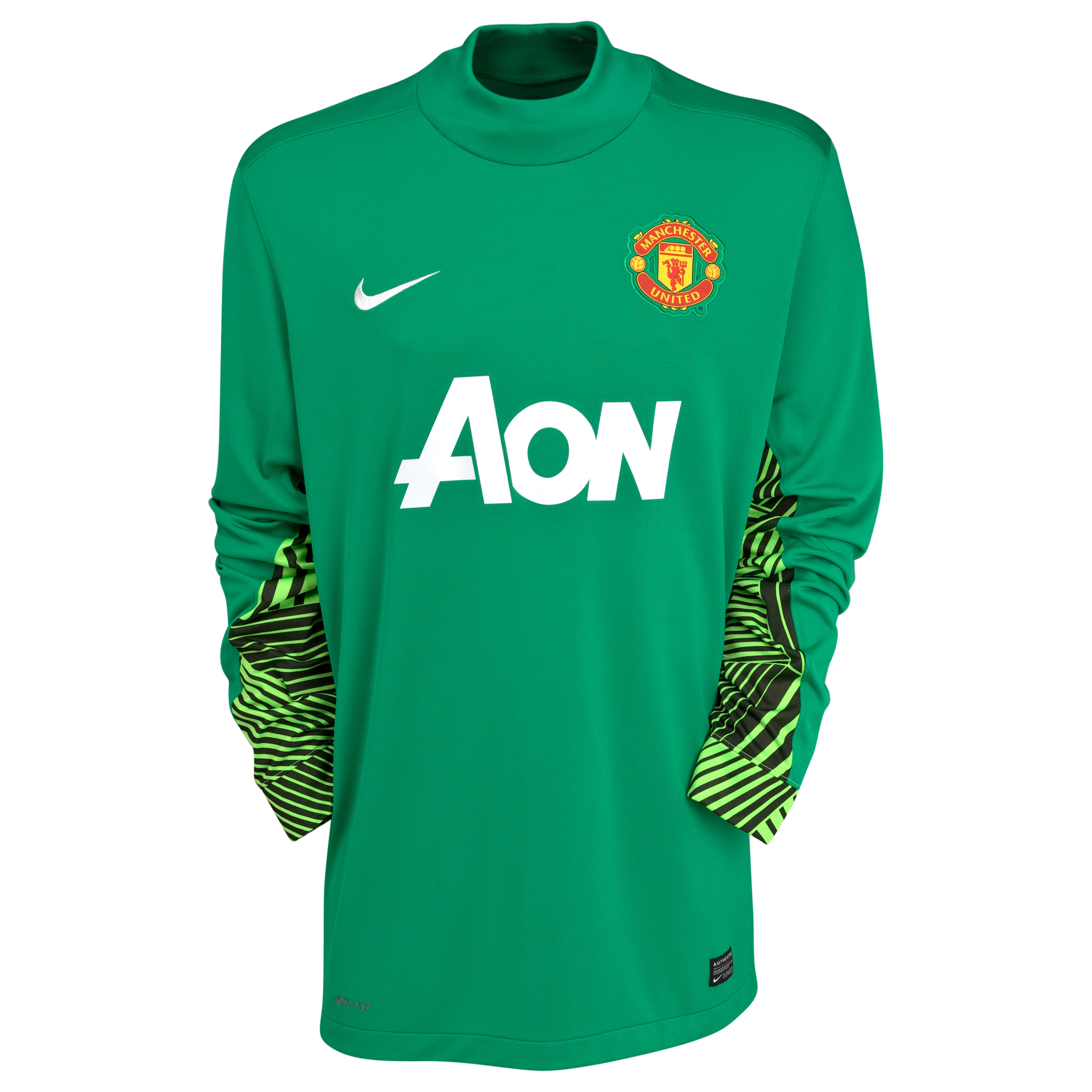 Manchester United Home Goalkeeper Shirt 2011/12 - Lucky Green/Football White.