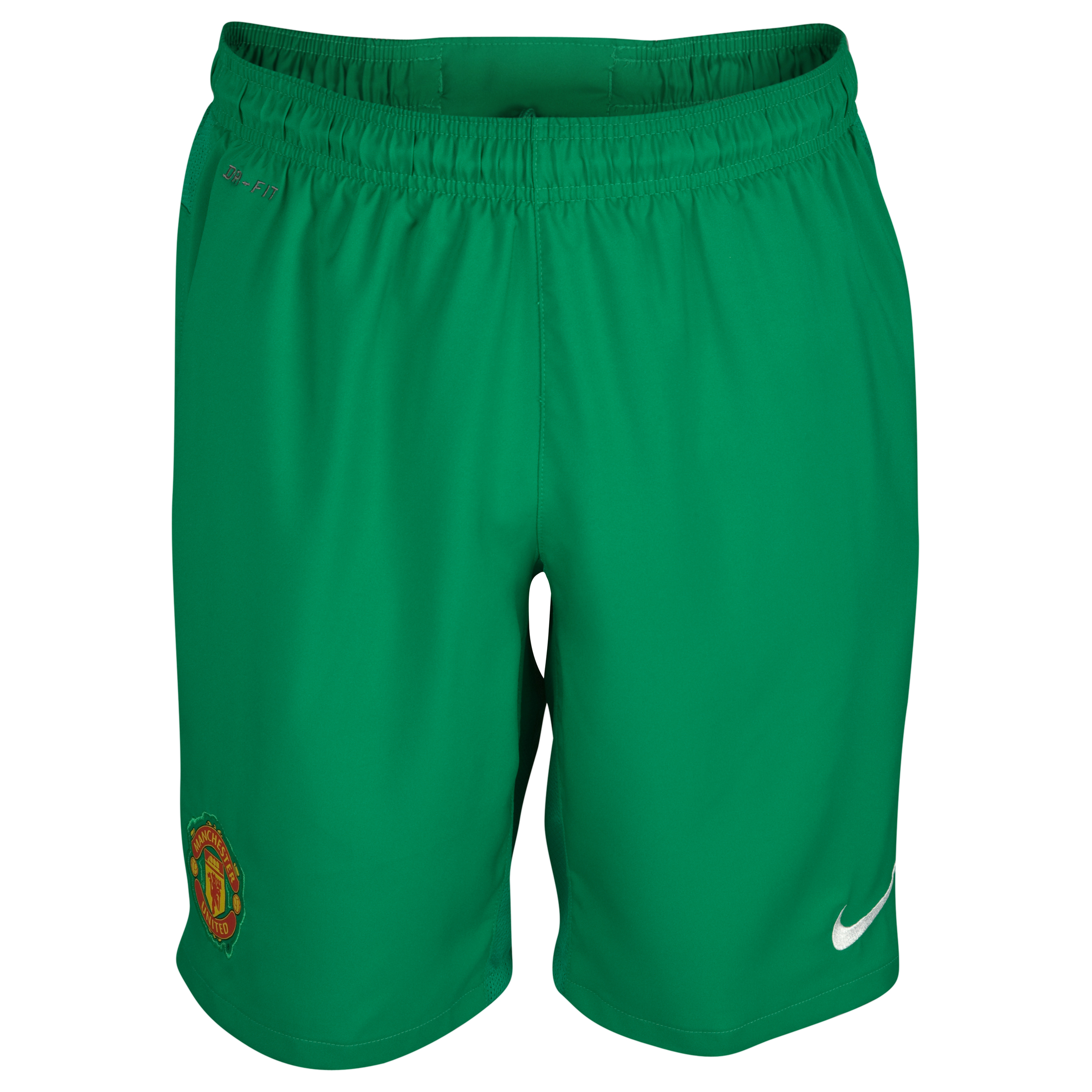 Manchester United Home Goalkeeper Shorts 2011/12 - Lucky Green/Football White.