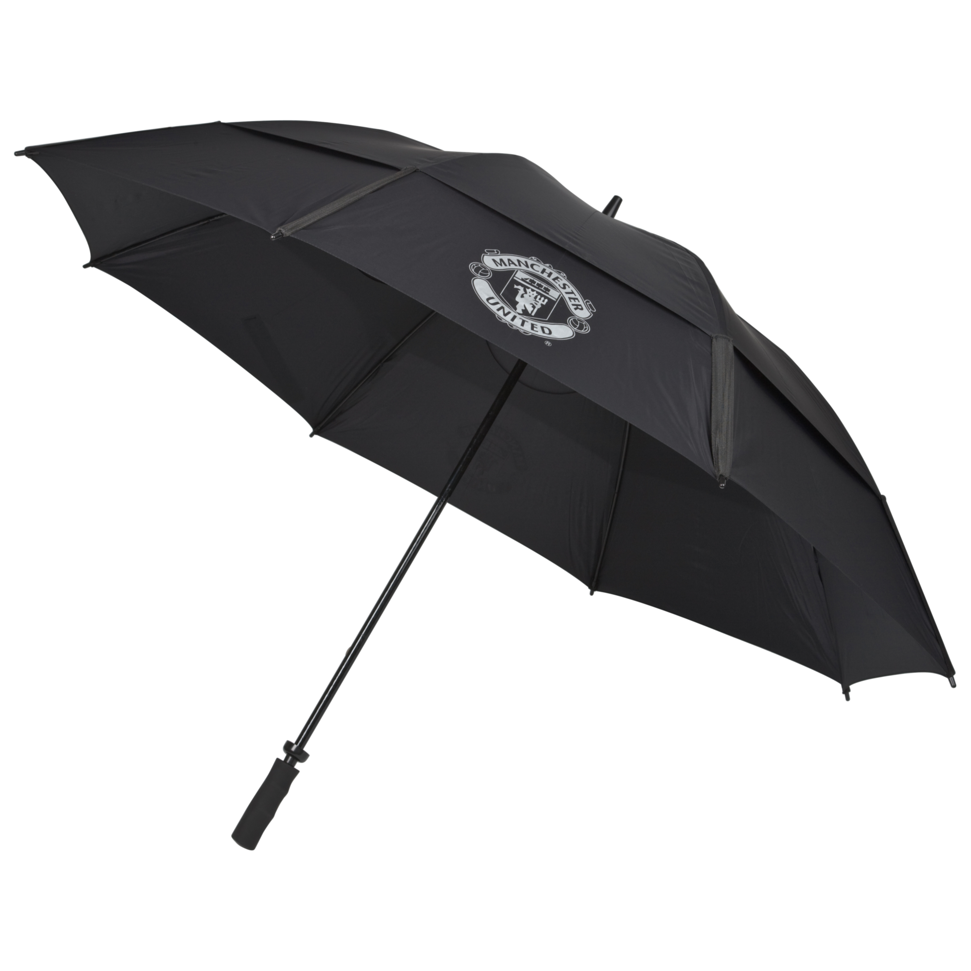 Manchester United Double Canopy Umbrella - Black/Silver