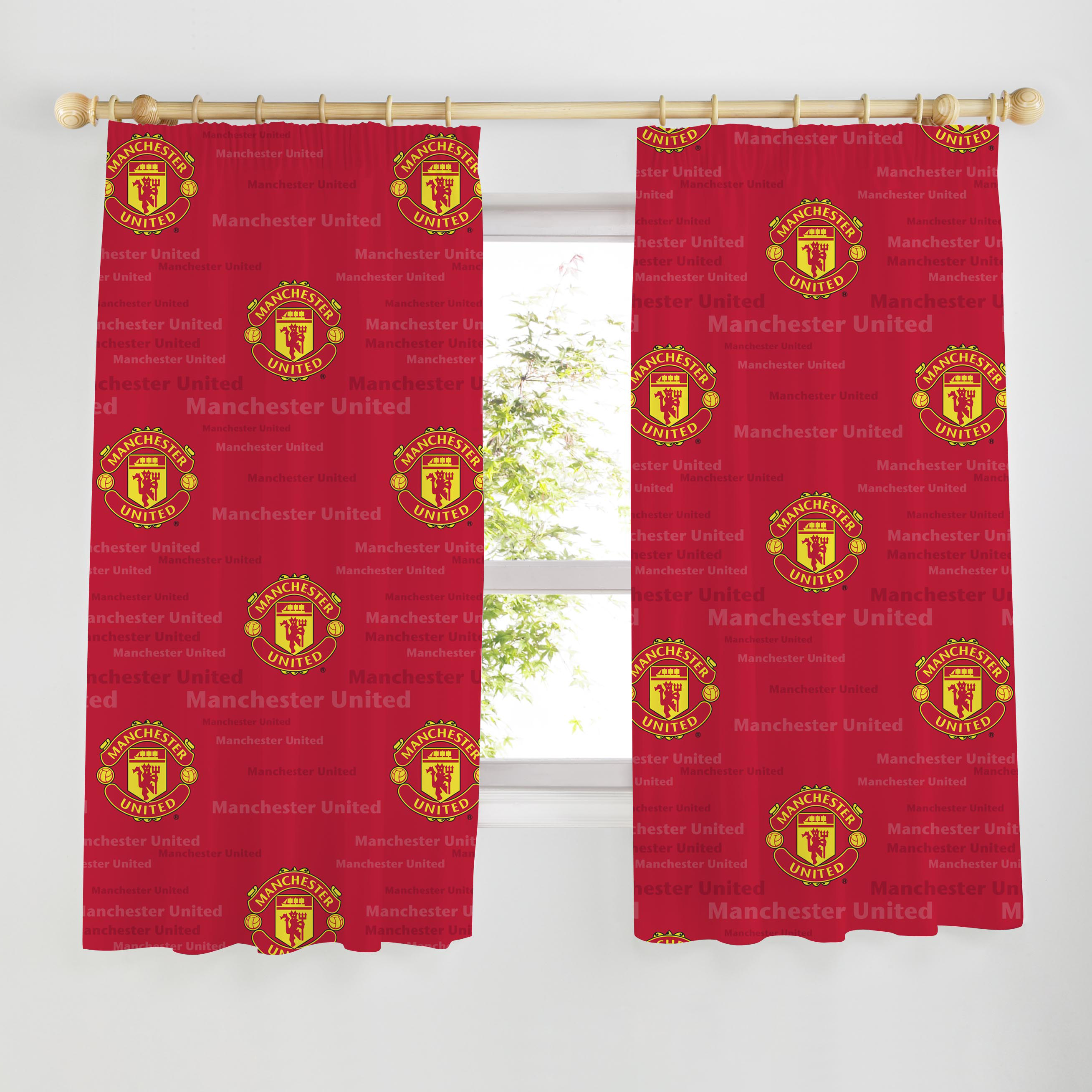 Manchester United Crest Curtains 72 inch