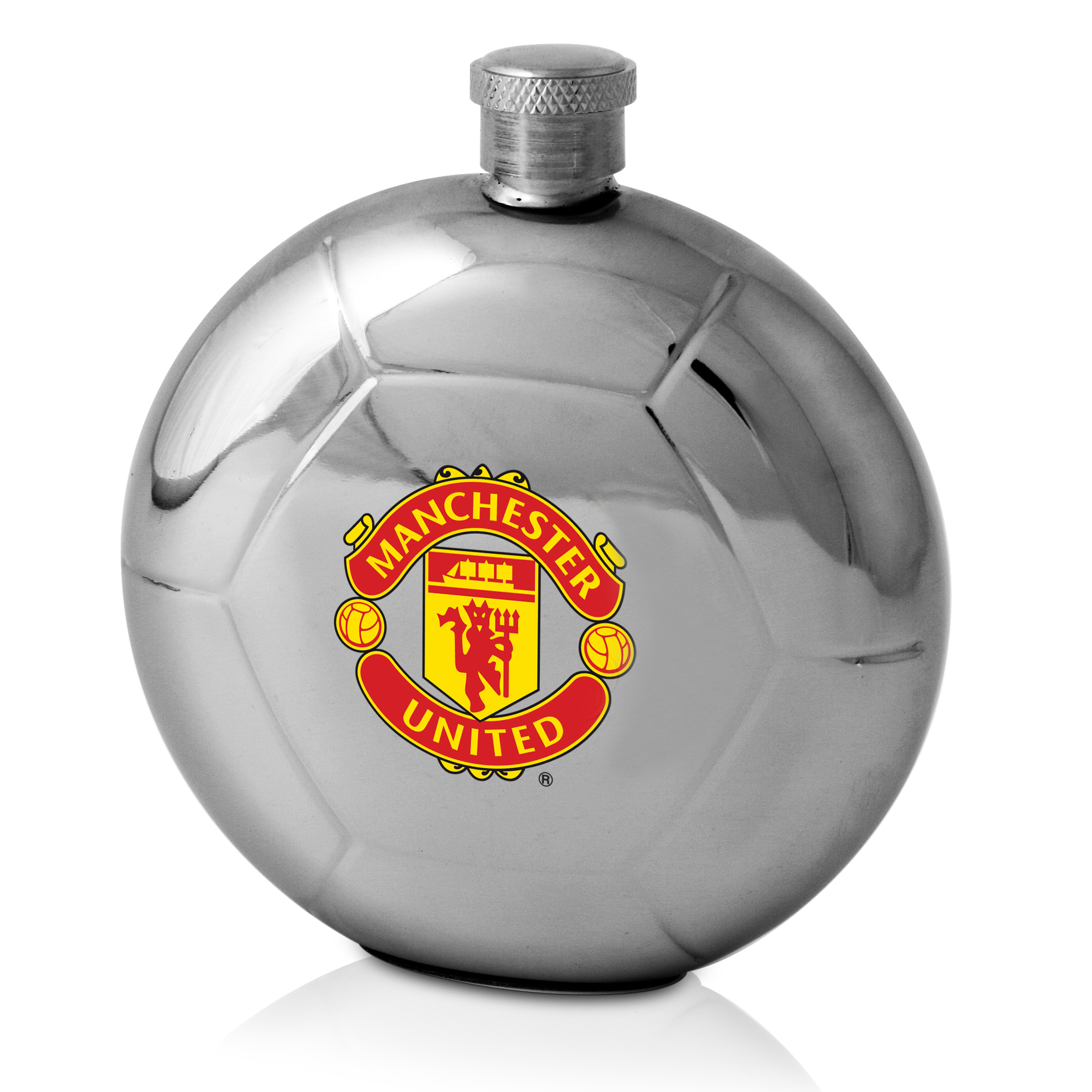 Manchester United Football Shaped Hip Flask