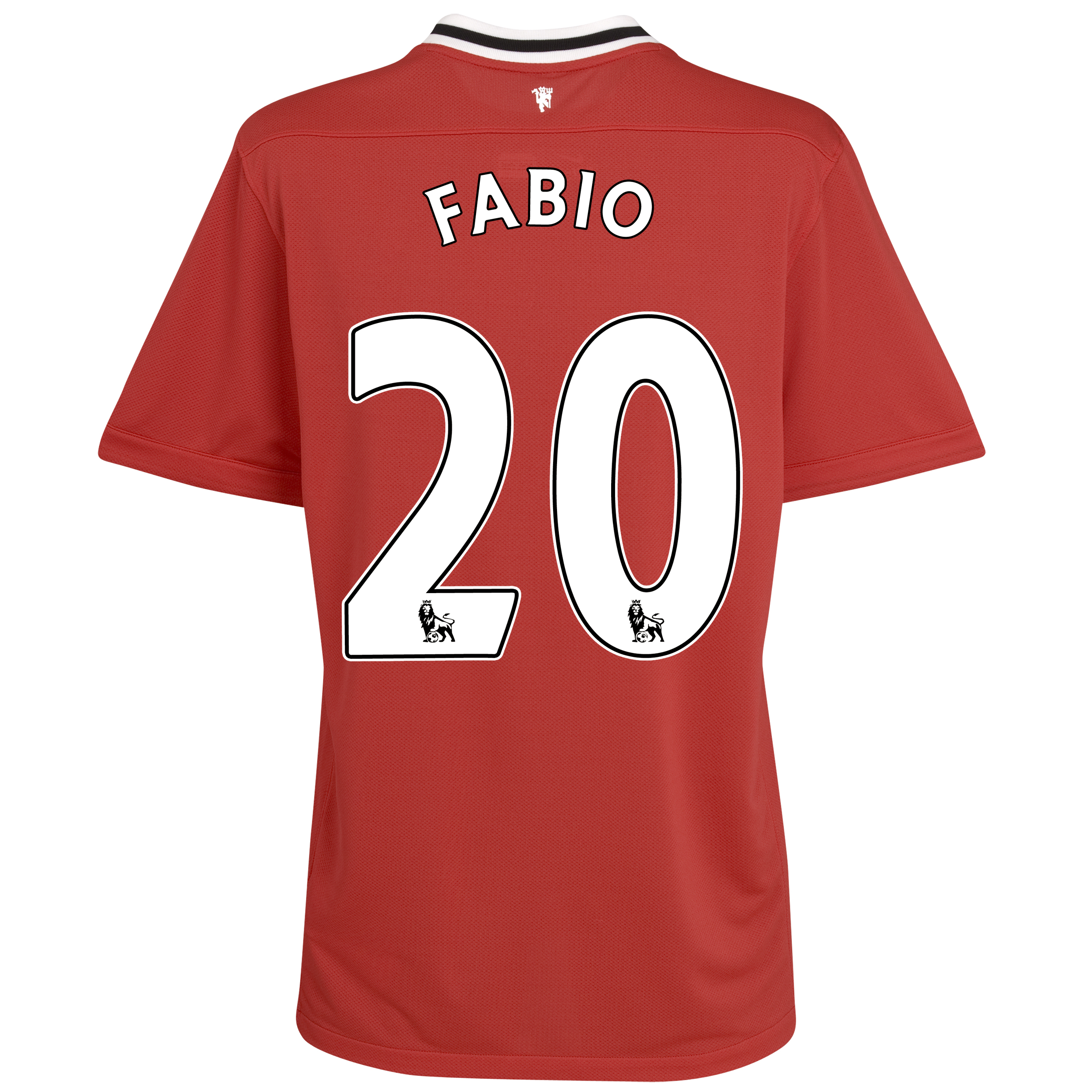 Manchester United Home Shirt 2011/12 - Kids with Fabio 20 printing.
