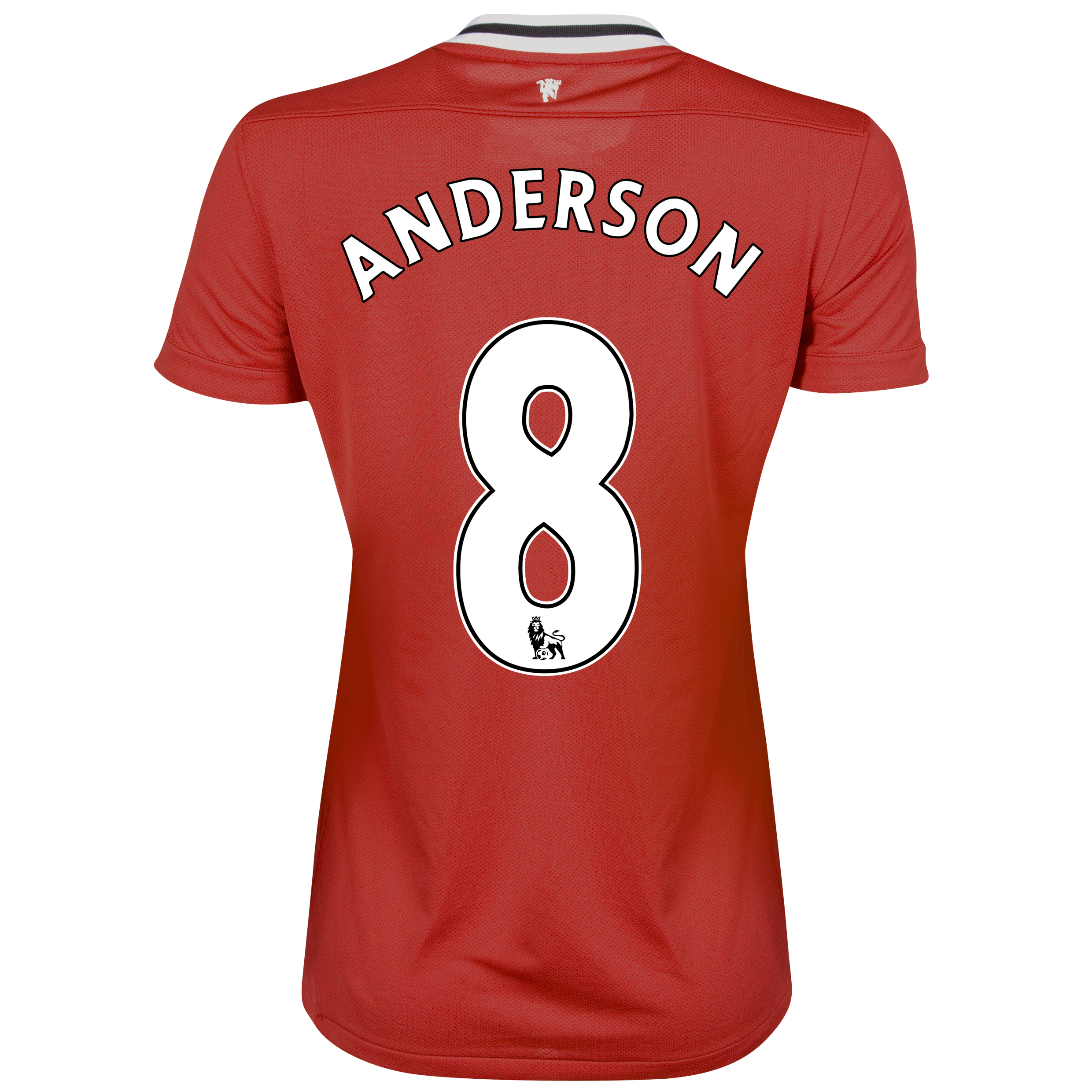 Manchester United Home Shirt 2011/12 - Womens with Anderson 8 printing.