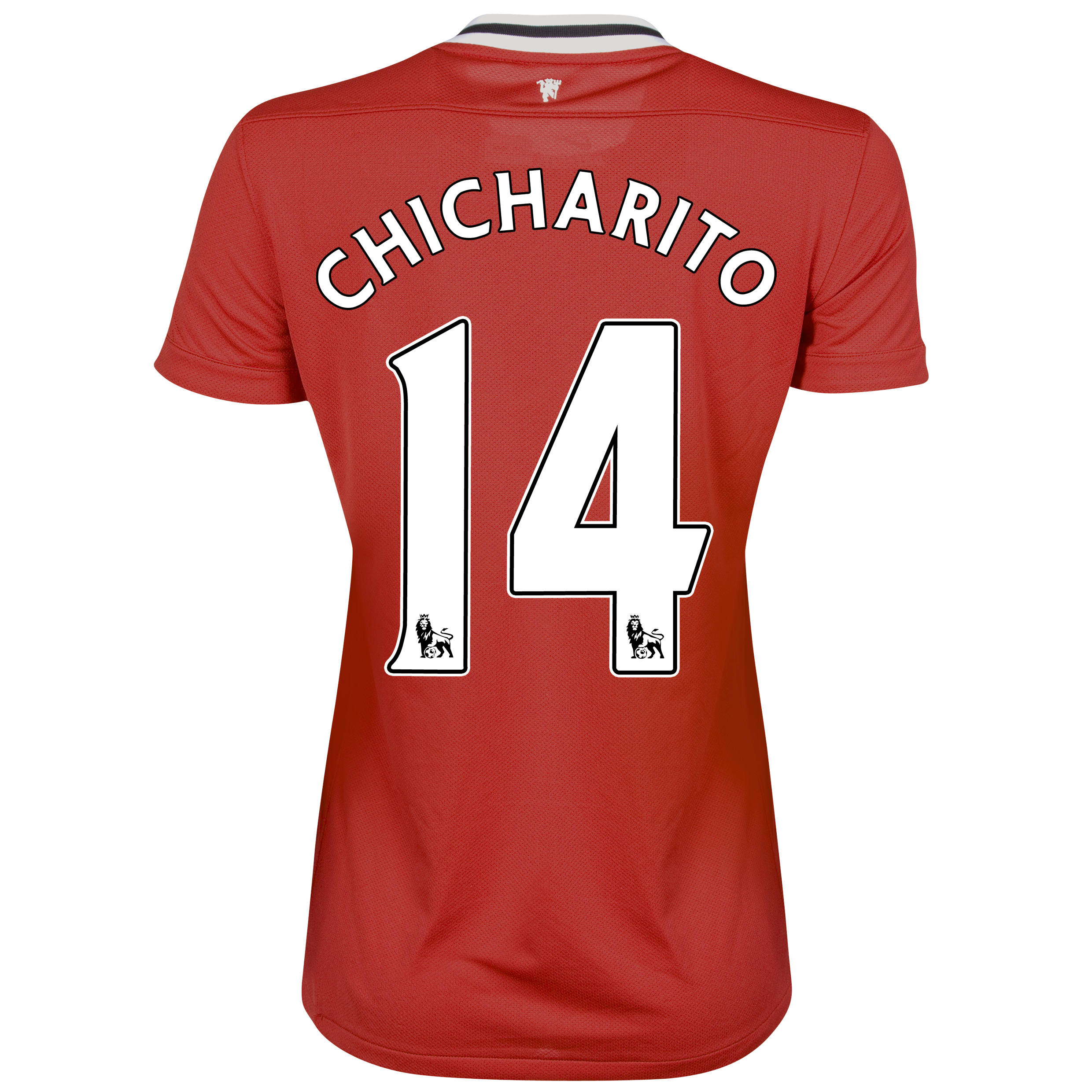 Manchester United Home Shirt 2011/12 - Womens with Chicharito 14 printing.
