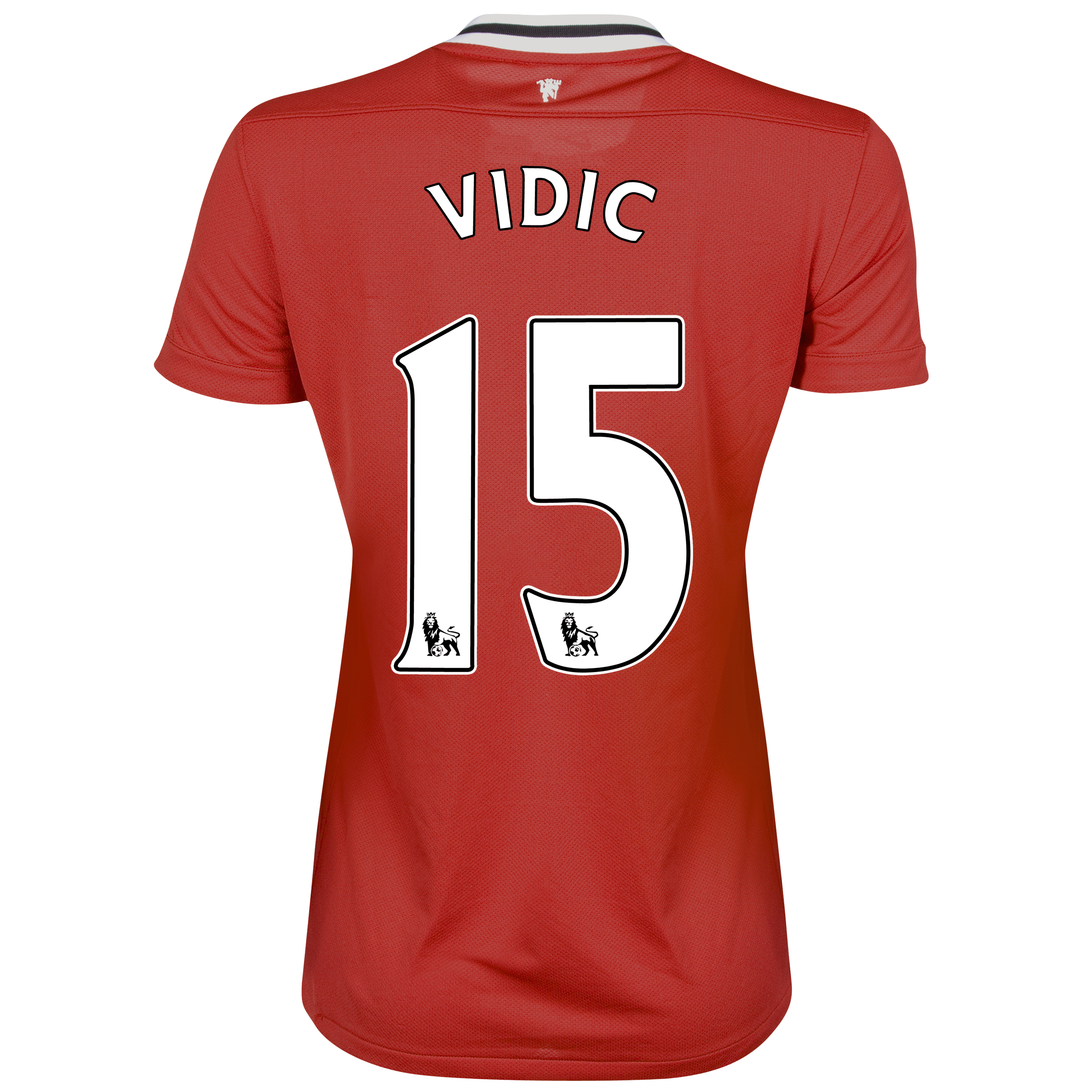 Manchester United Home Shirt 2011/12 - Womens with Vidic 15 printing