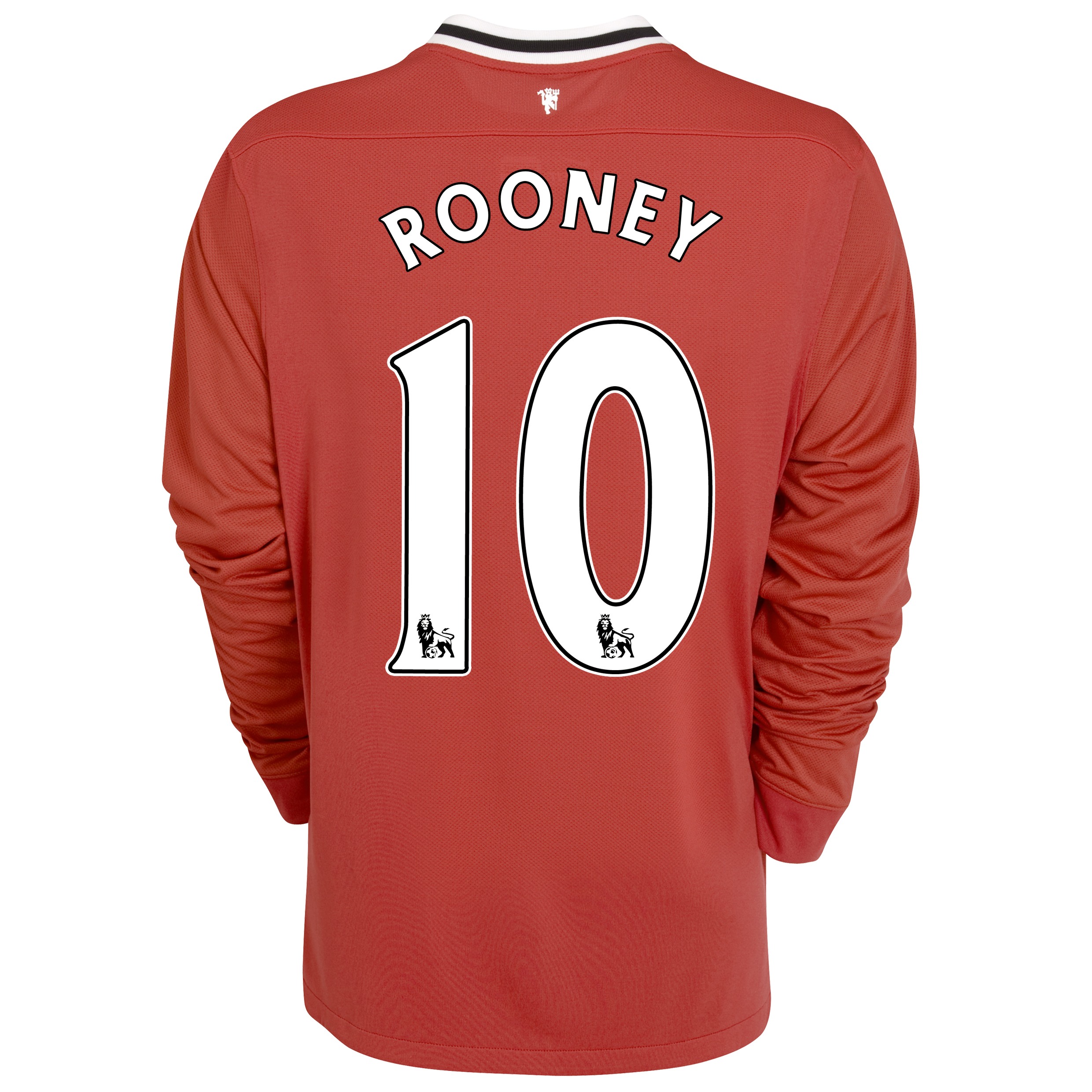 Manchester United Home Shirt 2011/12 - Long Sleeved with Rooney 10 printing