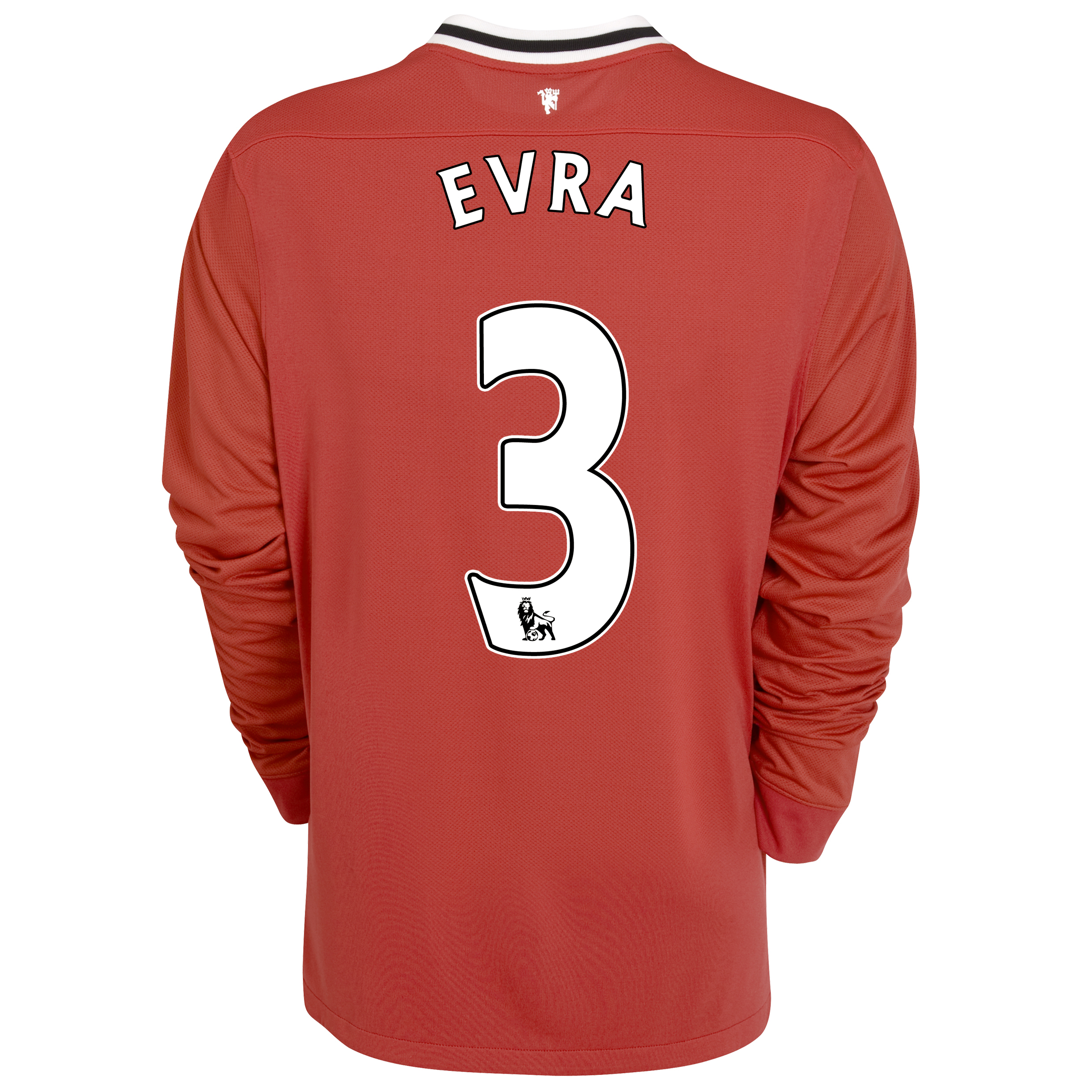 Manchester United Home Shirt 2011/12 - Long Sleeved - Kids with Evra 3 printing