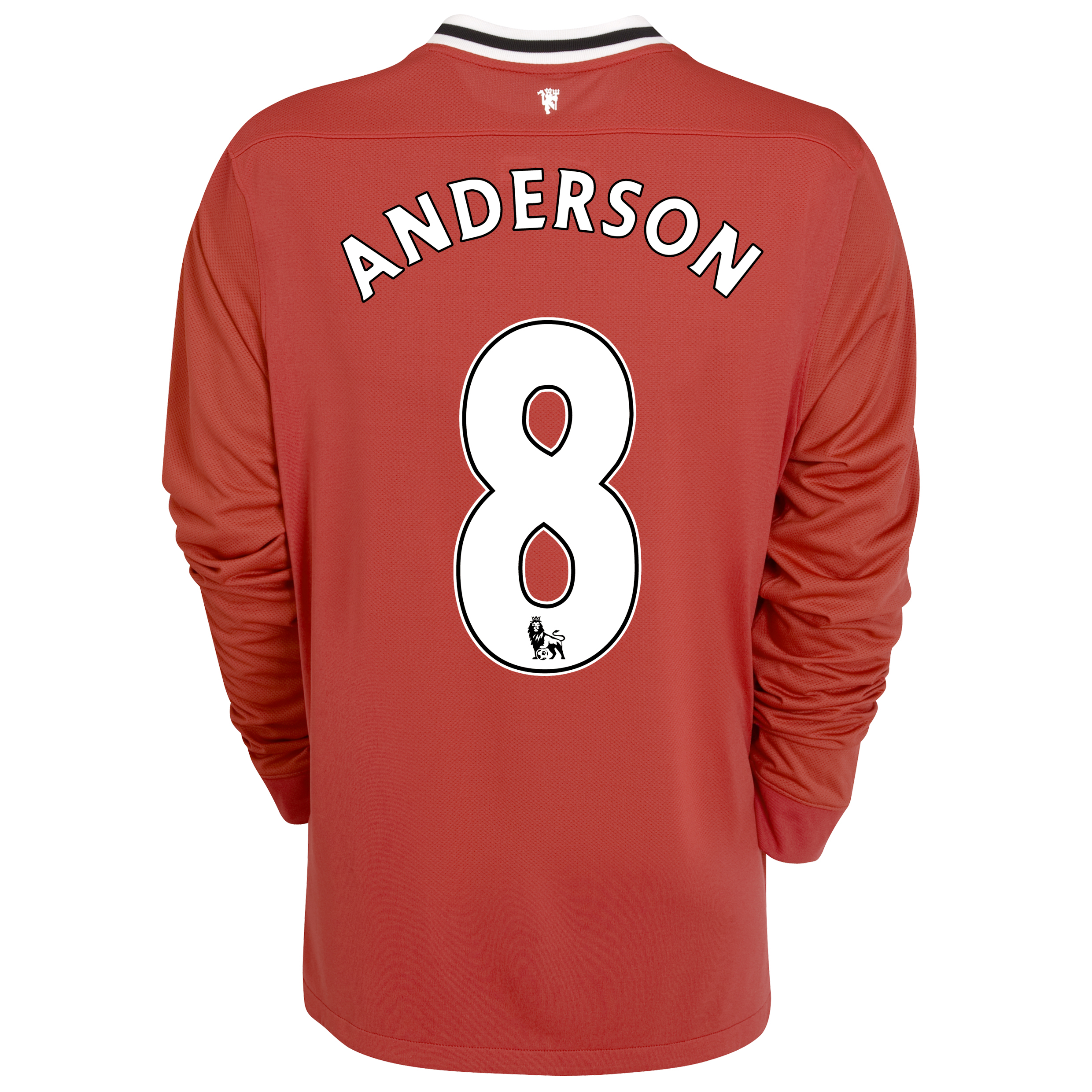 Manchester United Home Shirt 2011/12 - Long Sleeved - Kids with Anderson 8 printing