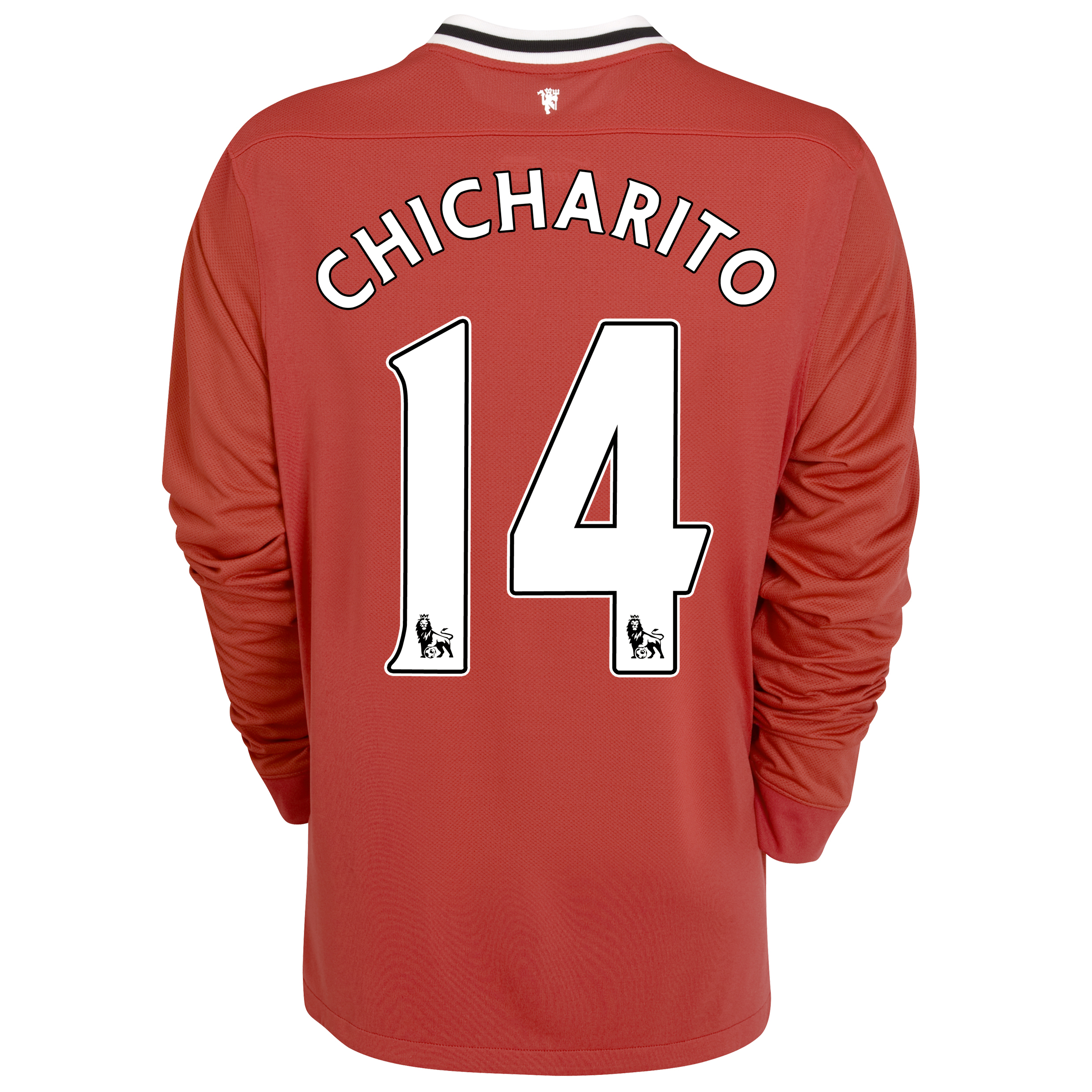 Manchester United Home Shirt 2011/12 - Long Sleeved - Kids with Chicharito 14 printing