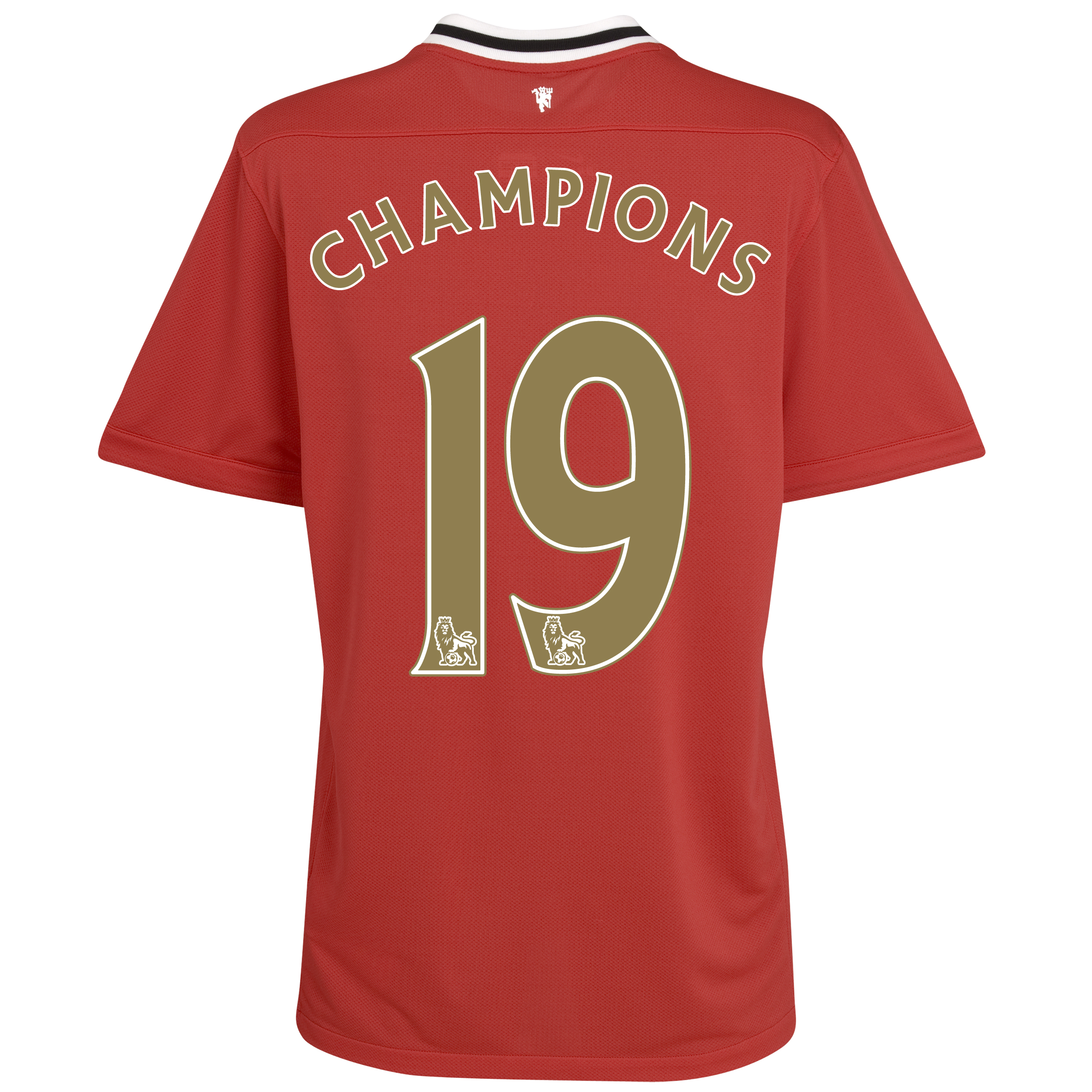 Manchester United Home Shirt 2011/12 with Champions 19 printing.