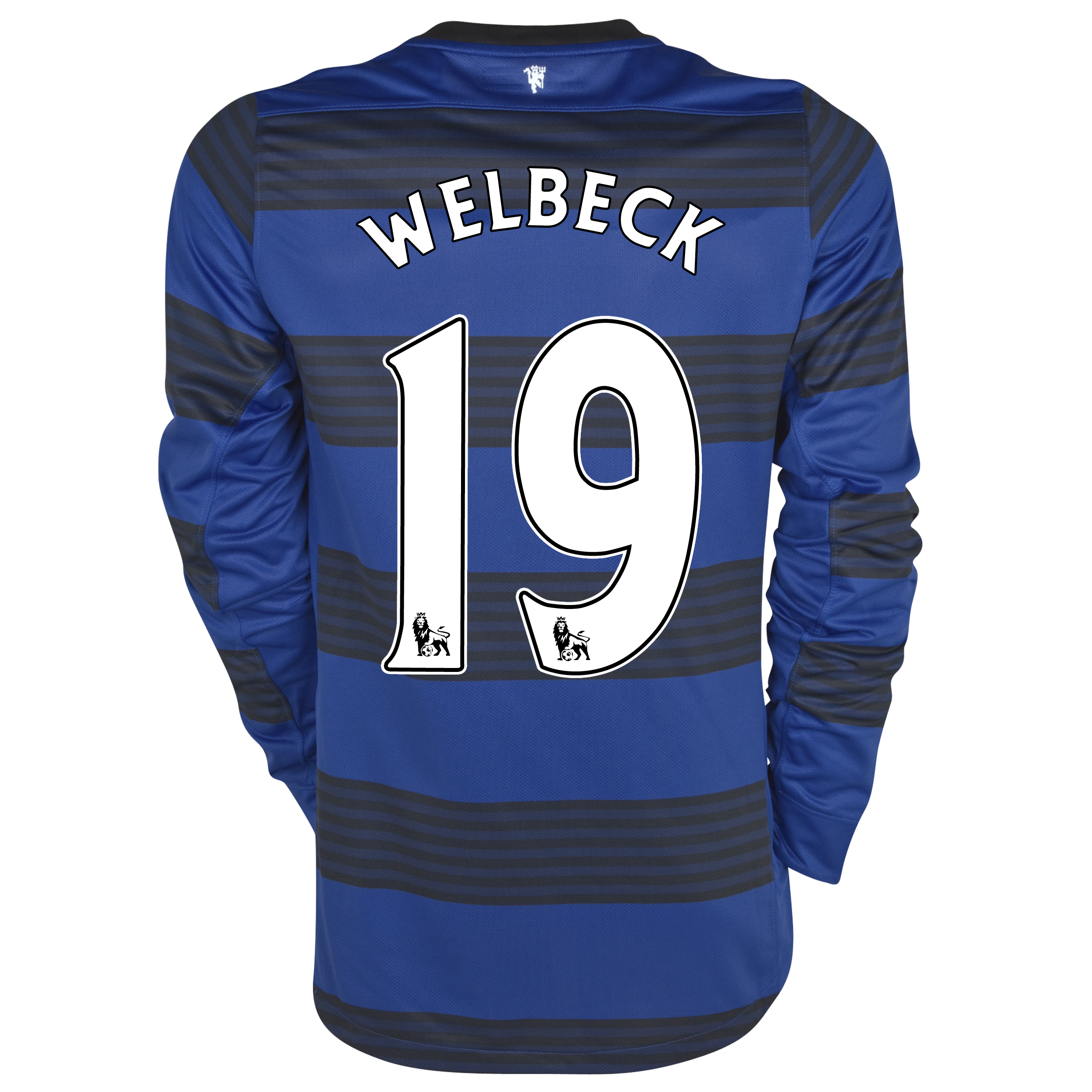 Manchester United Away Shirt 2011/12 - Long Sleeved with Welbeck 19 printing.