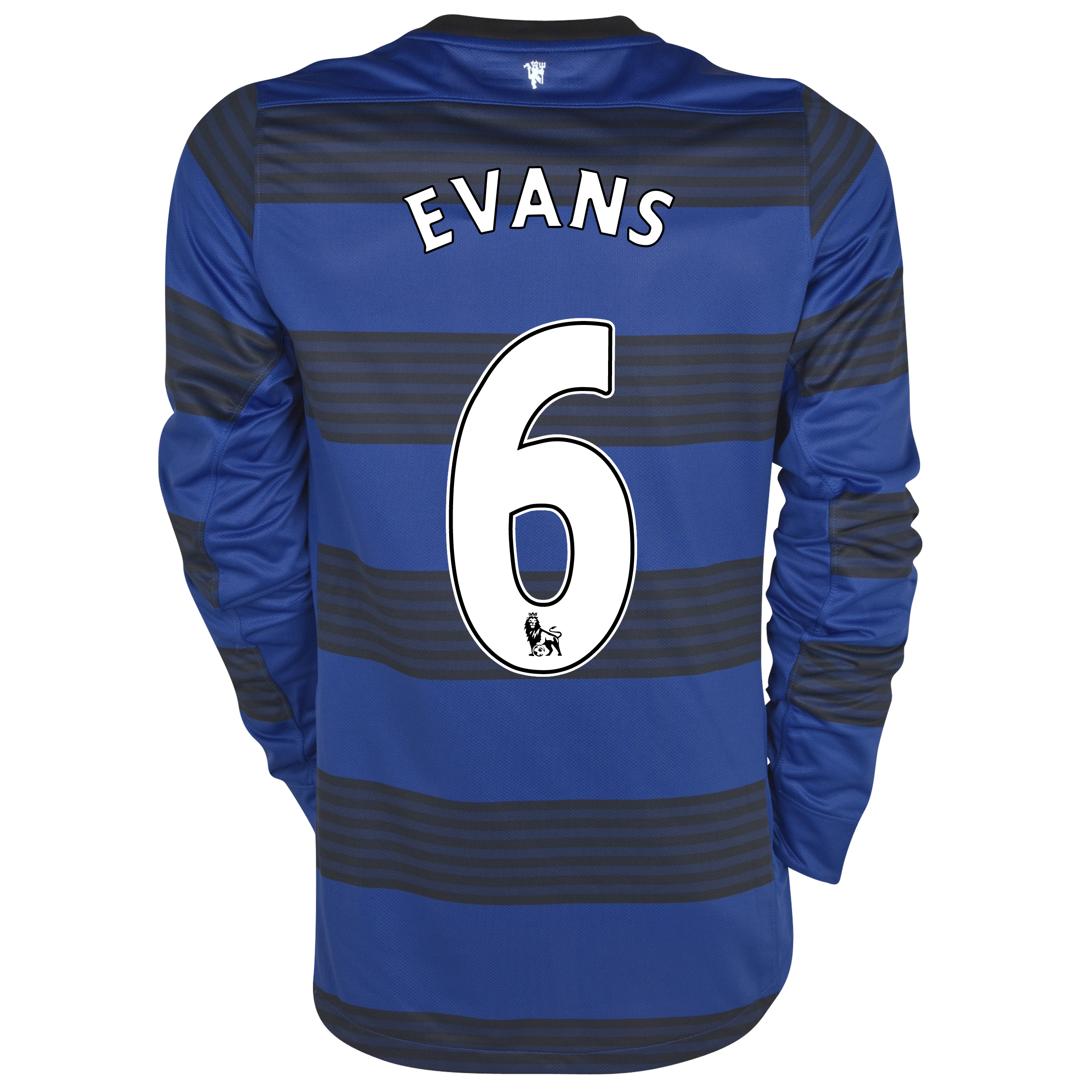 Manchester United Away Shirt 2011/12 - Long Sleeved with Evans 6 printing.