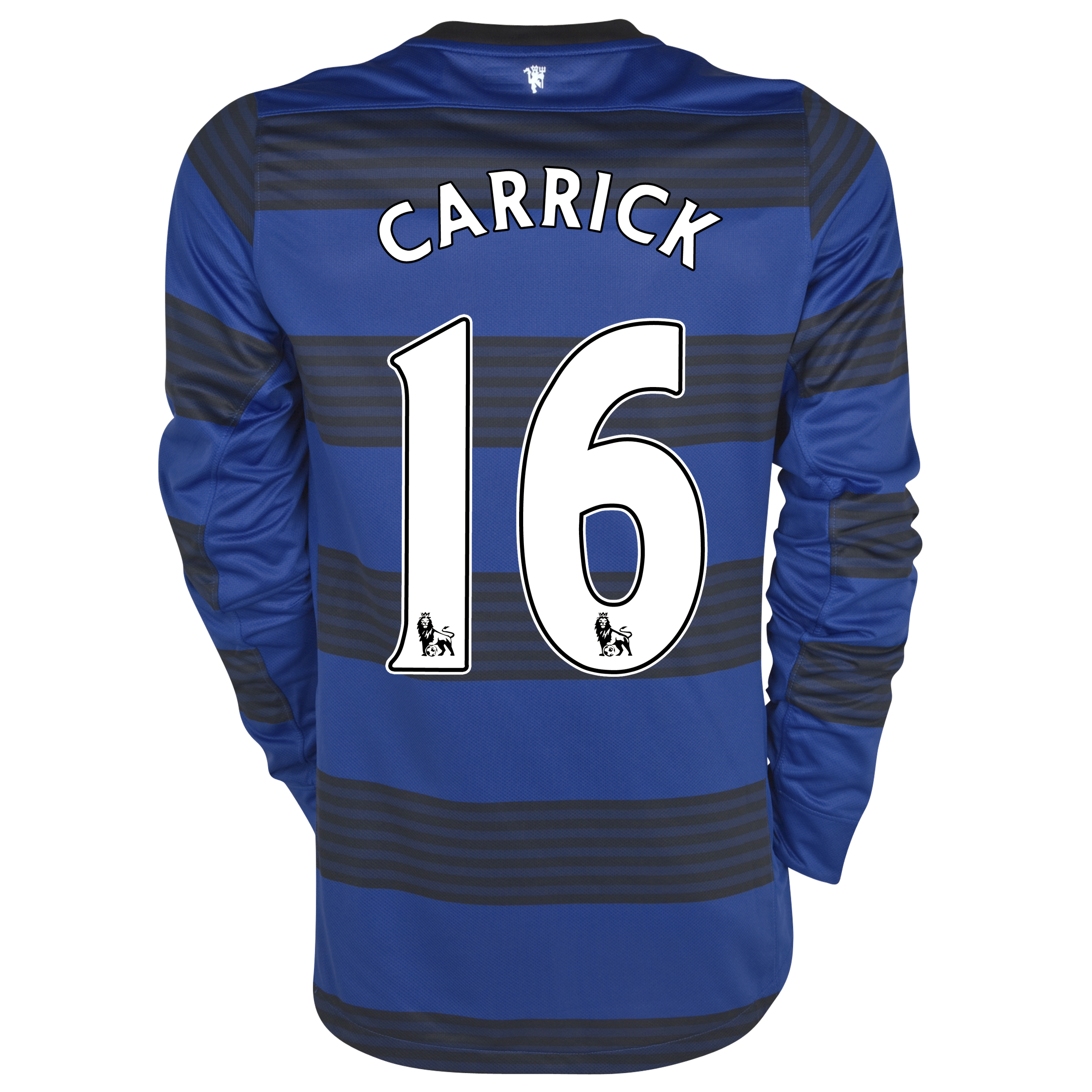 Manchester United Away Shirt 2011/12 - Long Sleeved - Kids with Carrick 16 printing.