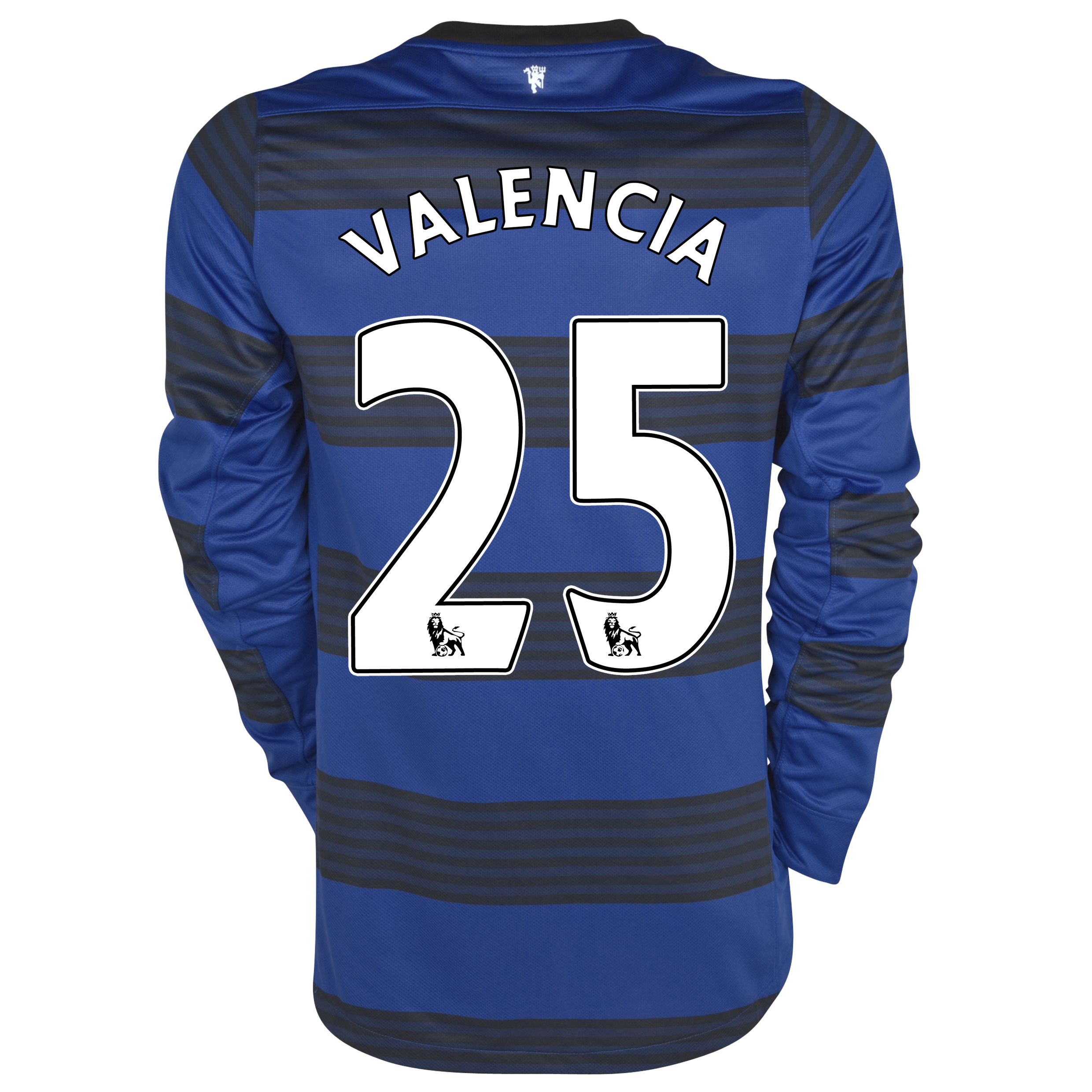 Manchester United Away Shirt 2011/12 - Long Sleeved - Kids with Valencia 25 printing