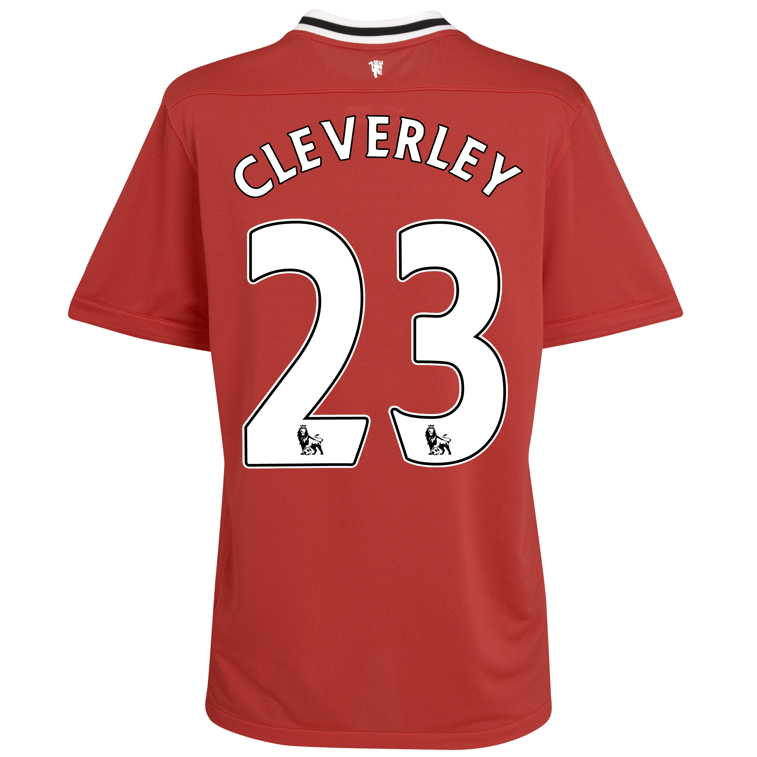 Manchester United Home Shirt 2011/12 with Cleverley 23 printing