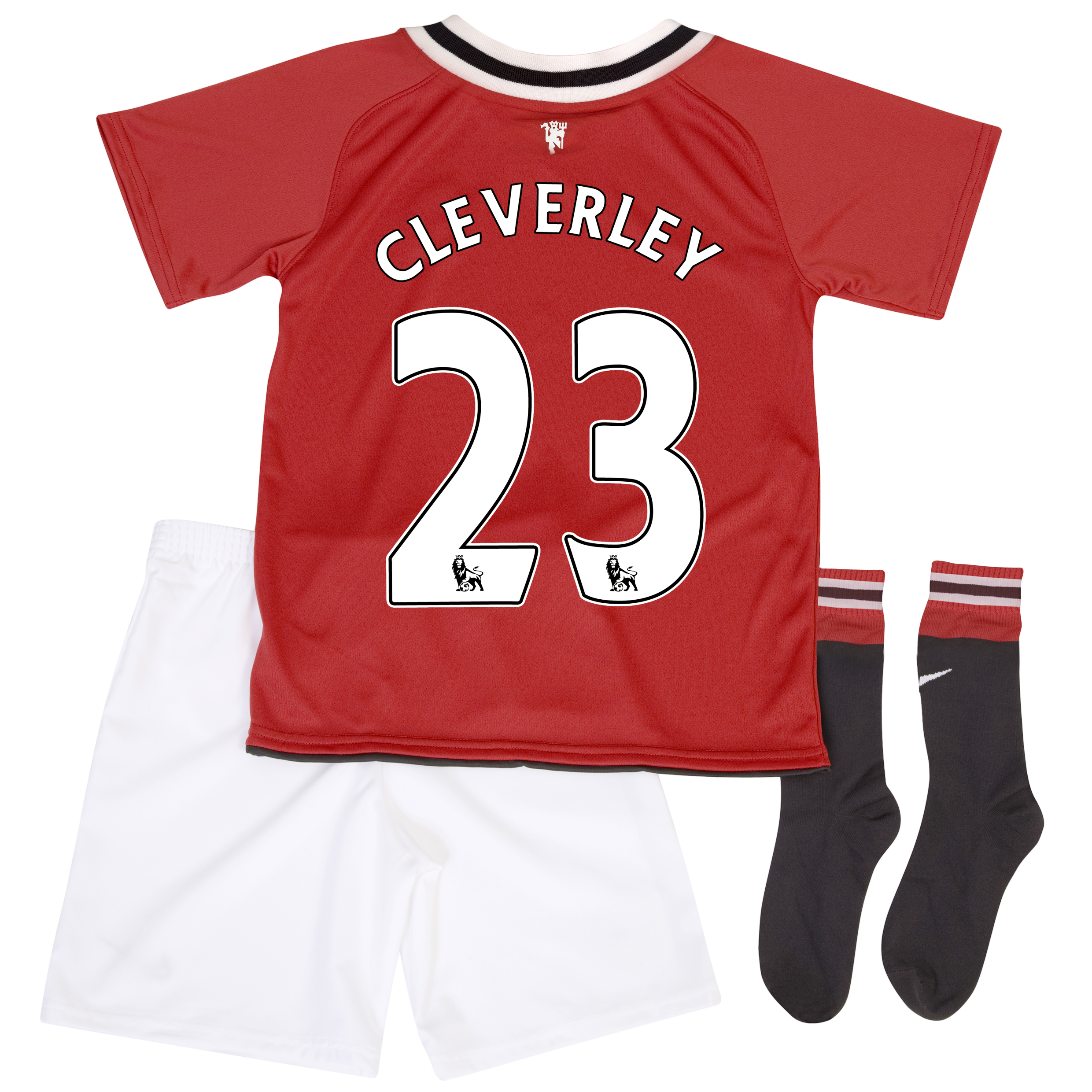 Manchester United Home Kit 2011/12 - Little Kids with Cleverley 23 printing