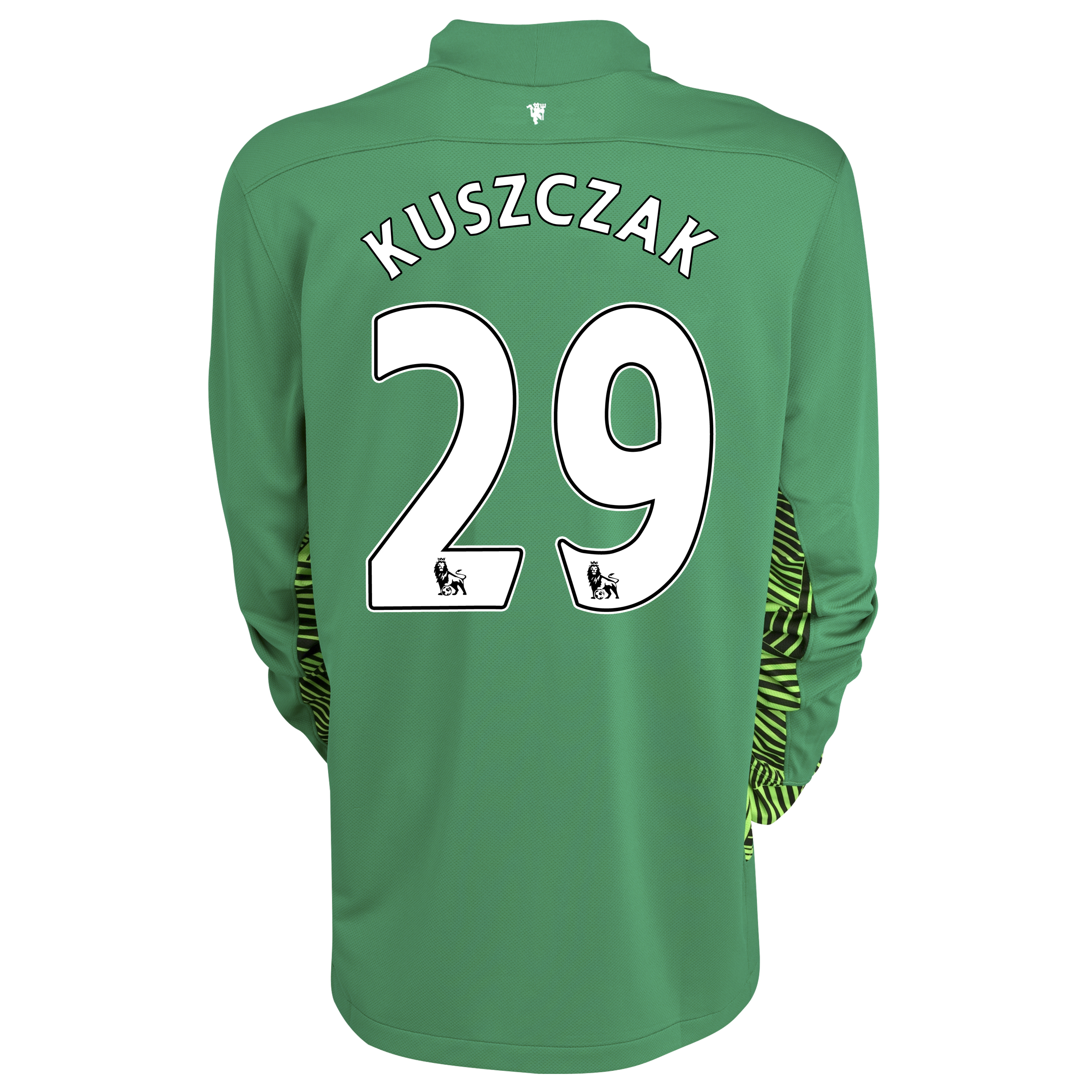Manchester United Home Goalkeeper Shirt 2011/12 - Lucky Green/Football White with Kuszczak 29 printing