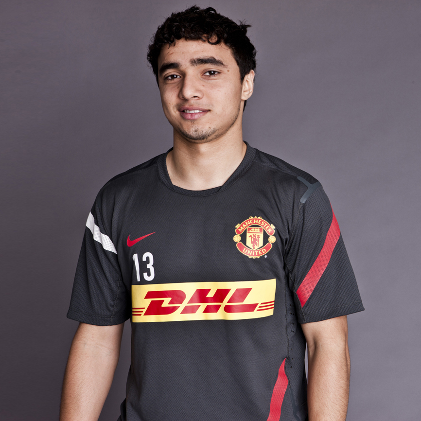 Manchester United Training Top 1 - Anthracite/Diablo Red/White/Diablo Red