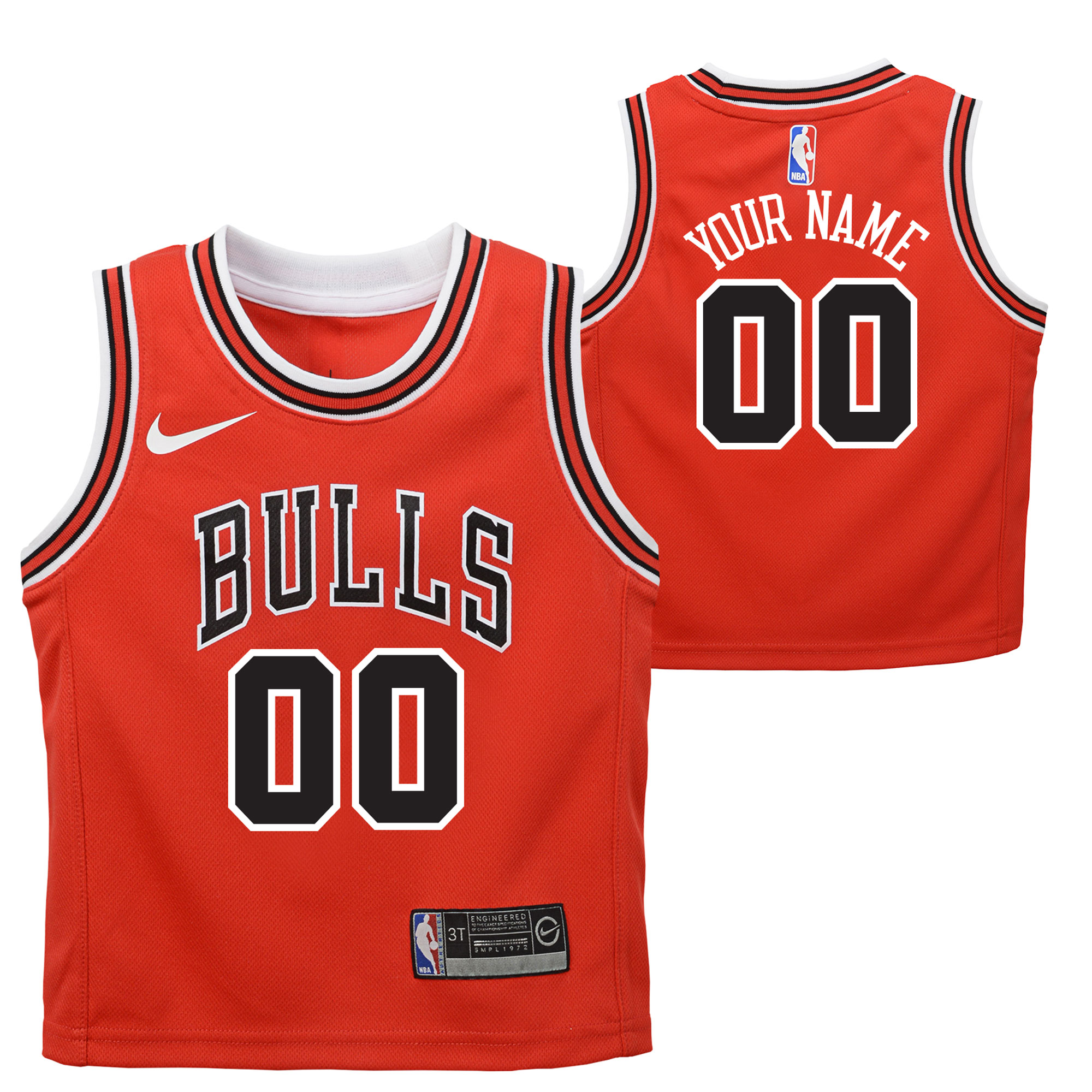 Nike Chicago Bulls Nike Icon Replica Jersey - Custom - Infant Chicago Bulls Nike Icon Replica Jersey - Custom - Infant