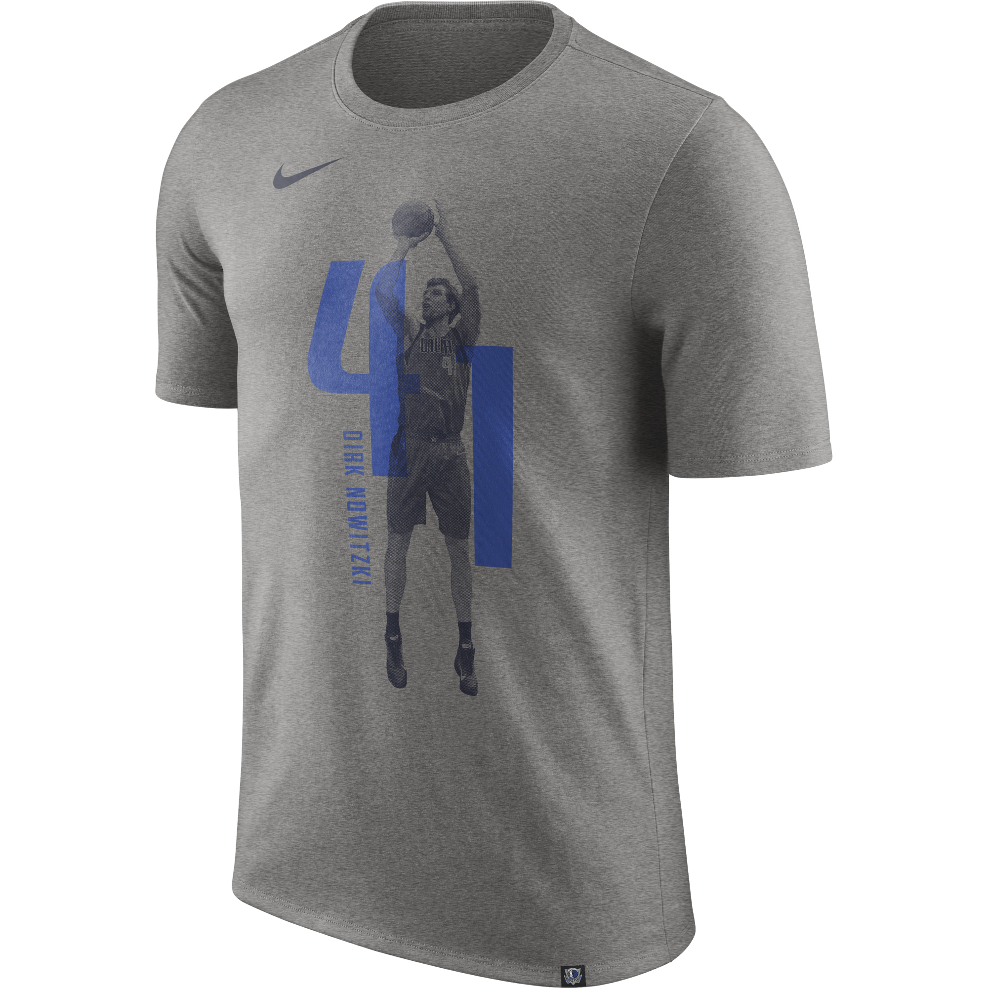 "Dallas Mavericks Nike Dirk Nowitzki Photo Print Player T-Shirt - Mens"