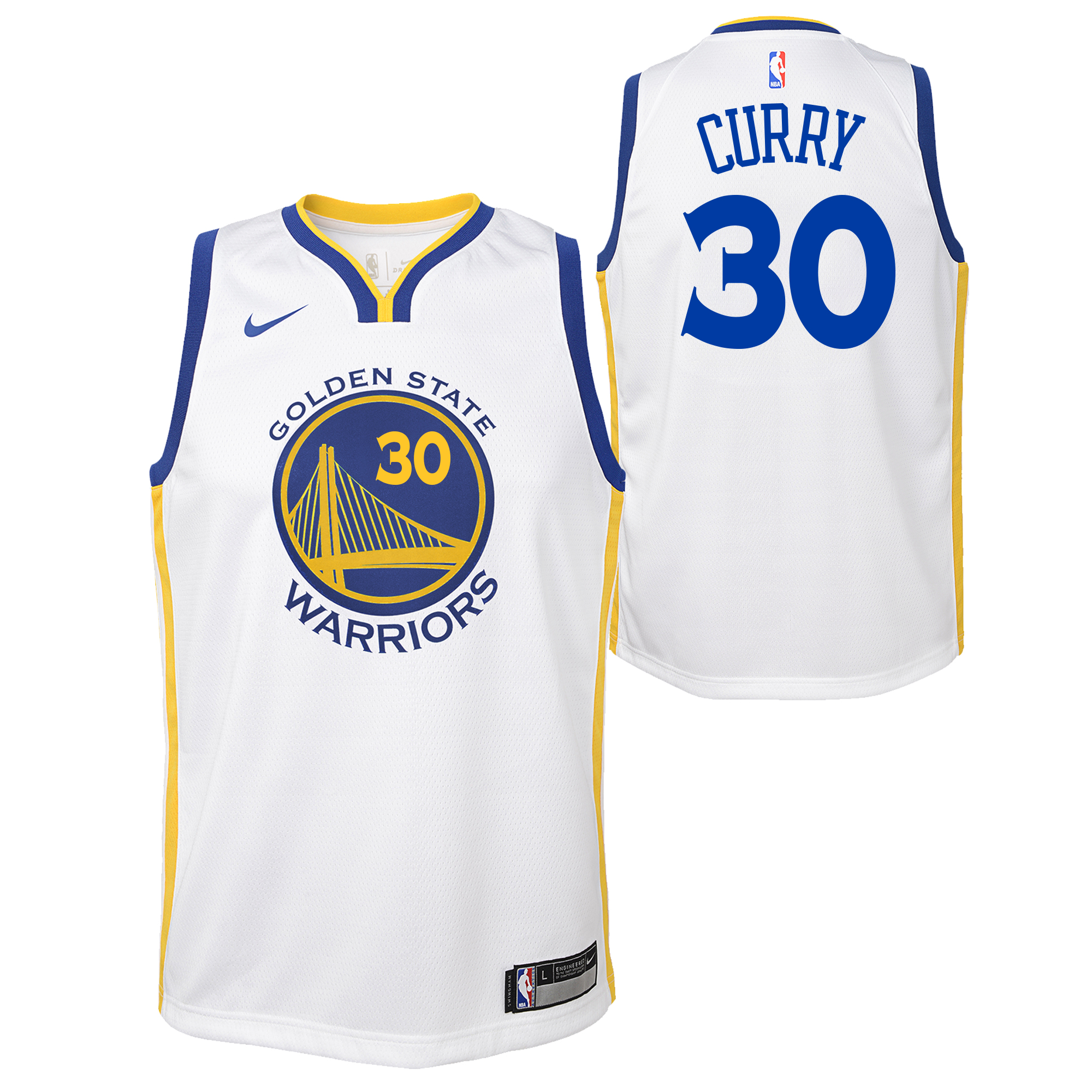 Nike Golden State Warriors Nike Association Swingman Jersey - Stephen Curry - Youth Golden State Warriors Nike Association Swingman Jersey - Stephen Curry - Youth