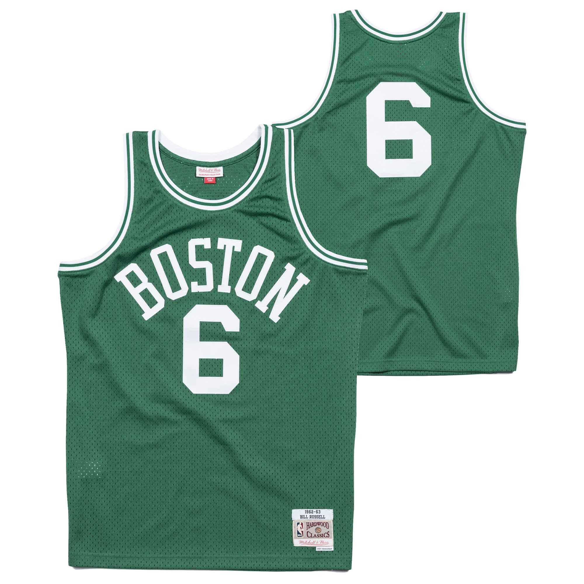 "Boston Celtics Bill Russell Hardwood Classics Road Swingman Jersey - Mens"