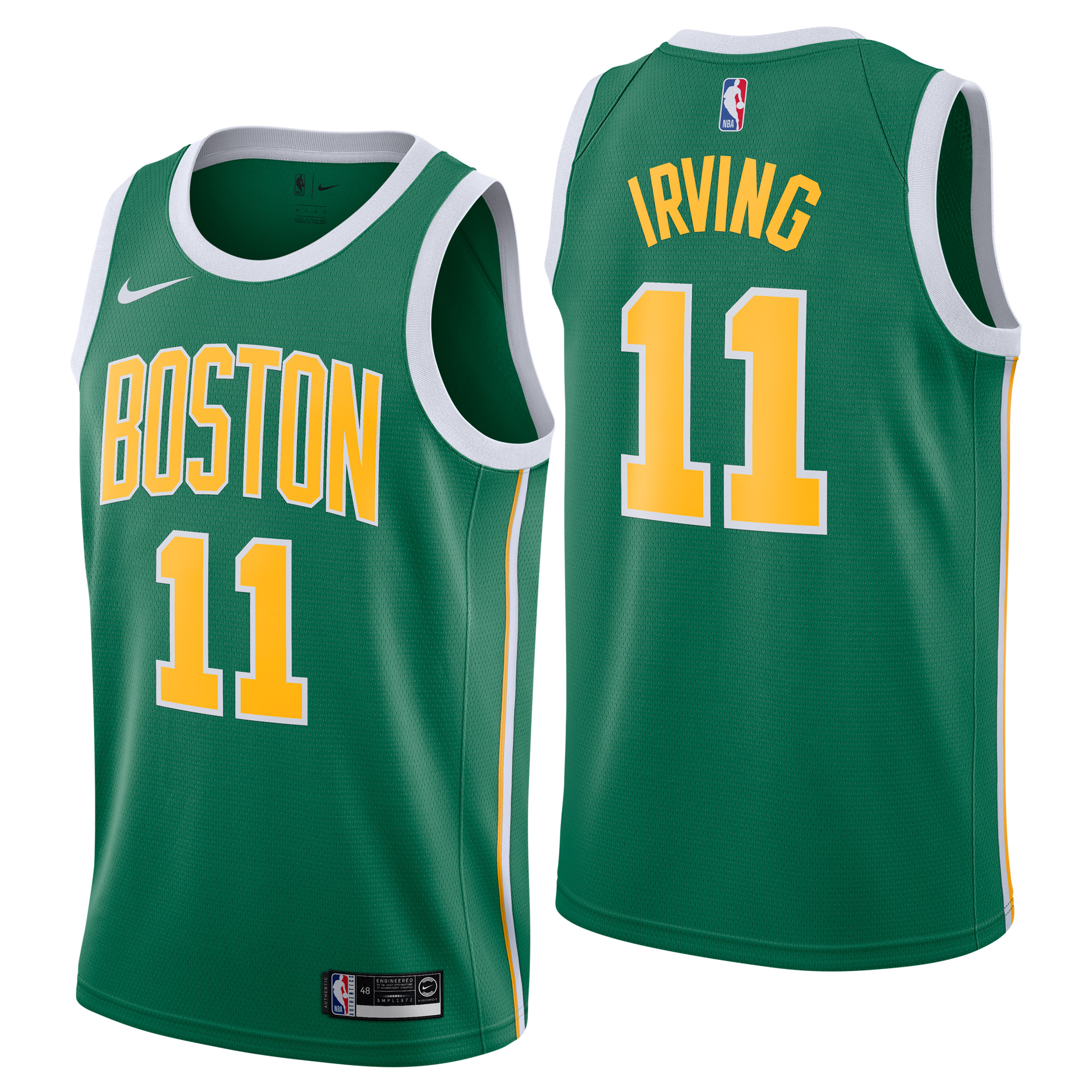"Boston Celtics Nike Earned Edition Swingman Jersey - Kyrie Irving - Mens"