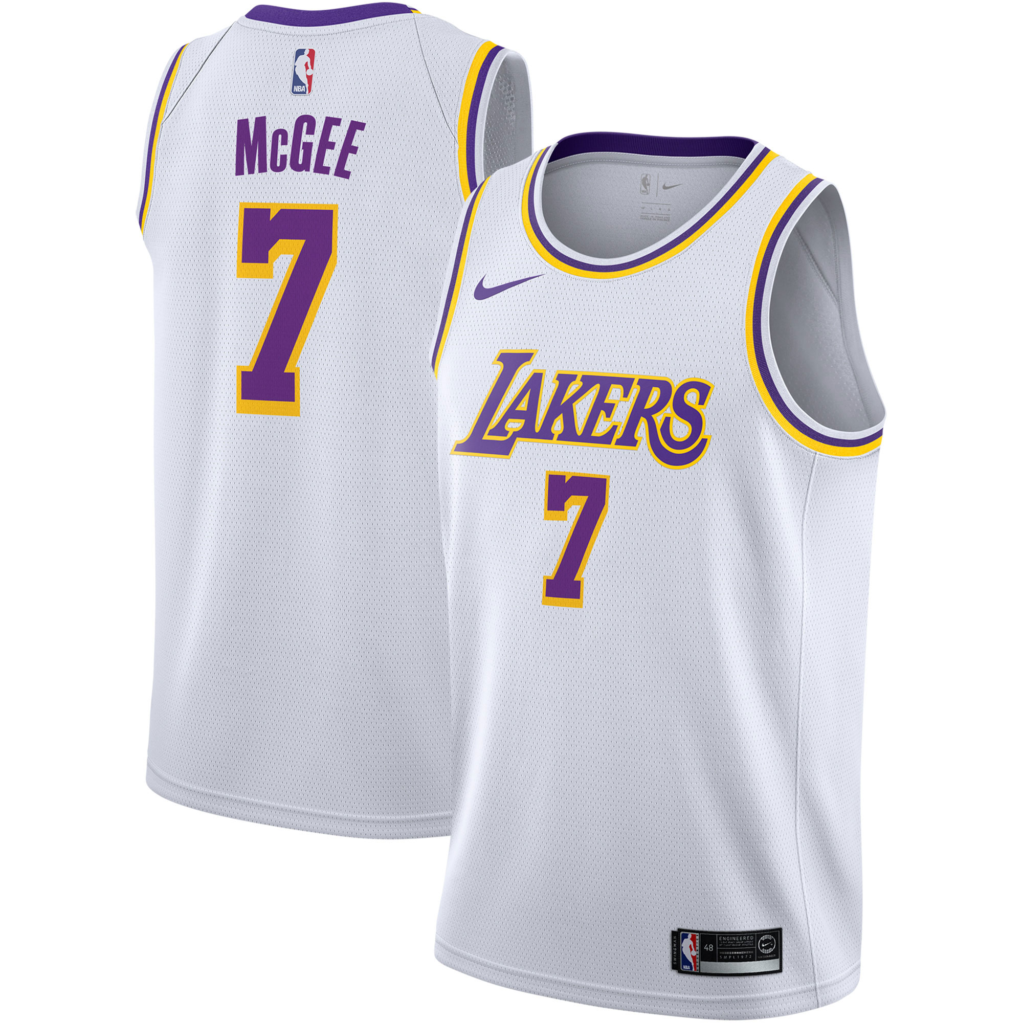 "Los Angeles Lakers Nike Association Swingman Jersey - JaVale McGee - Mens"