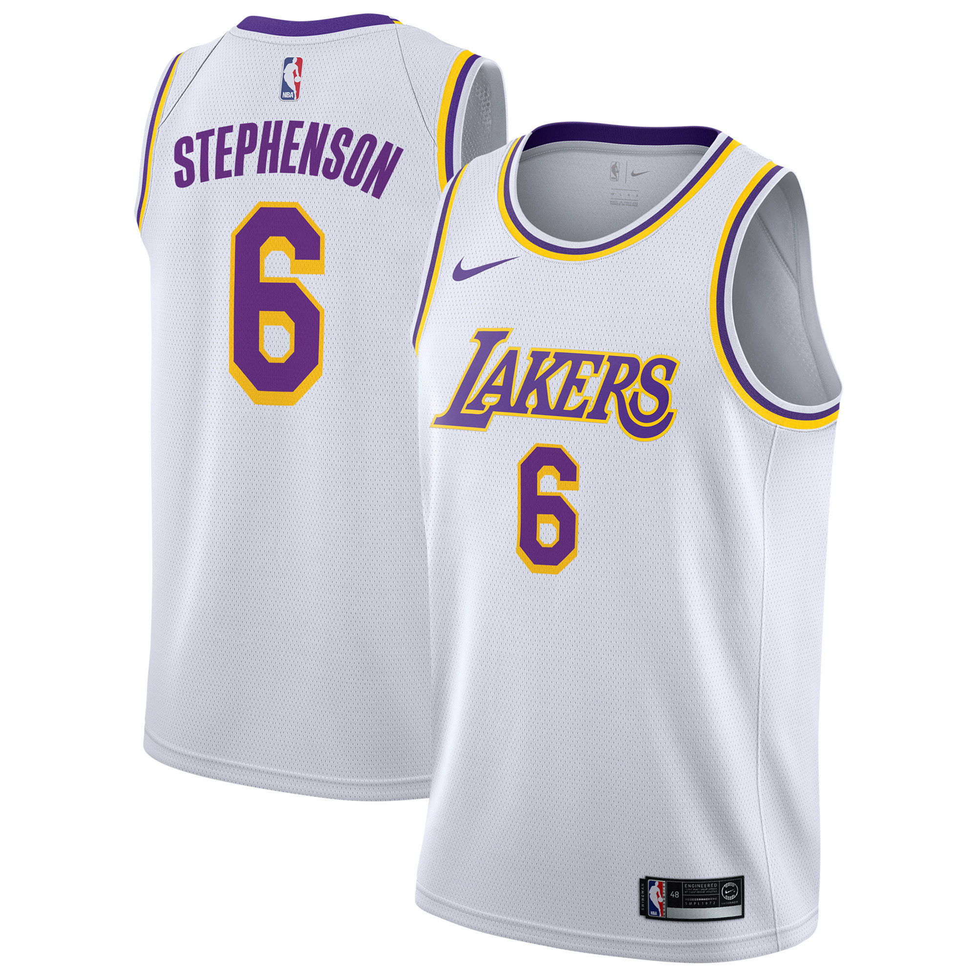 "Los Angeles Lakers Nike Association Swingman Jersey - Lance Stephenson - Mens"