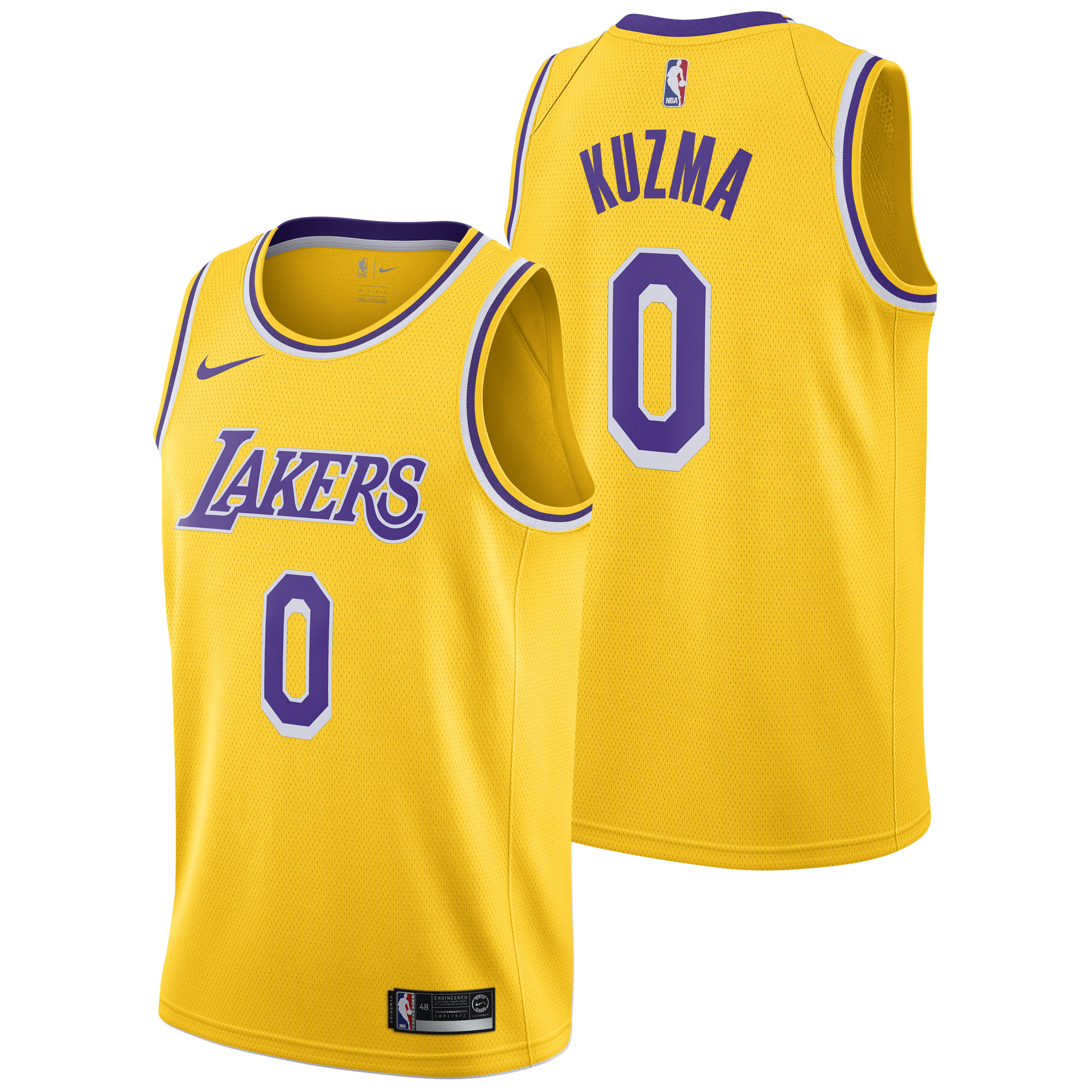 "Los Angeles Lakers Nike Icon Swingman Jersey - Kyle Kuzma - Mens"